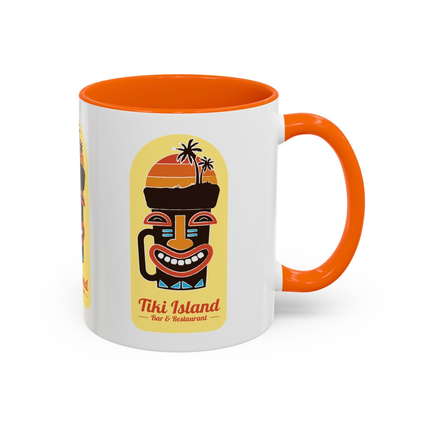 Copy of Tiki Island Accent Coffee Mug, 8 Colors - Fun Tropical Drinkware for Beach Vibes, Yellow