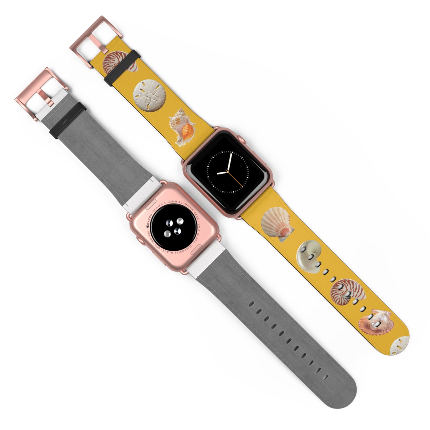 Apple Watch Band - Mixed REAL Seashells/Yellow