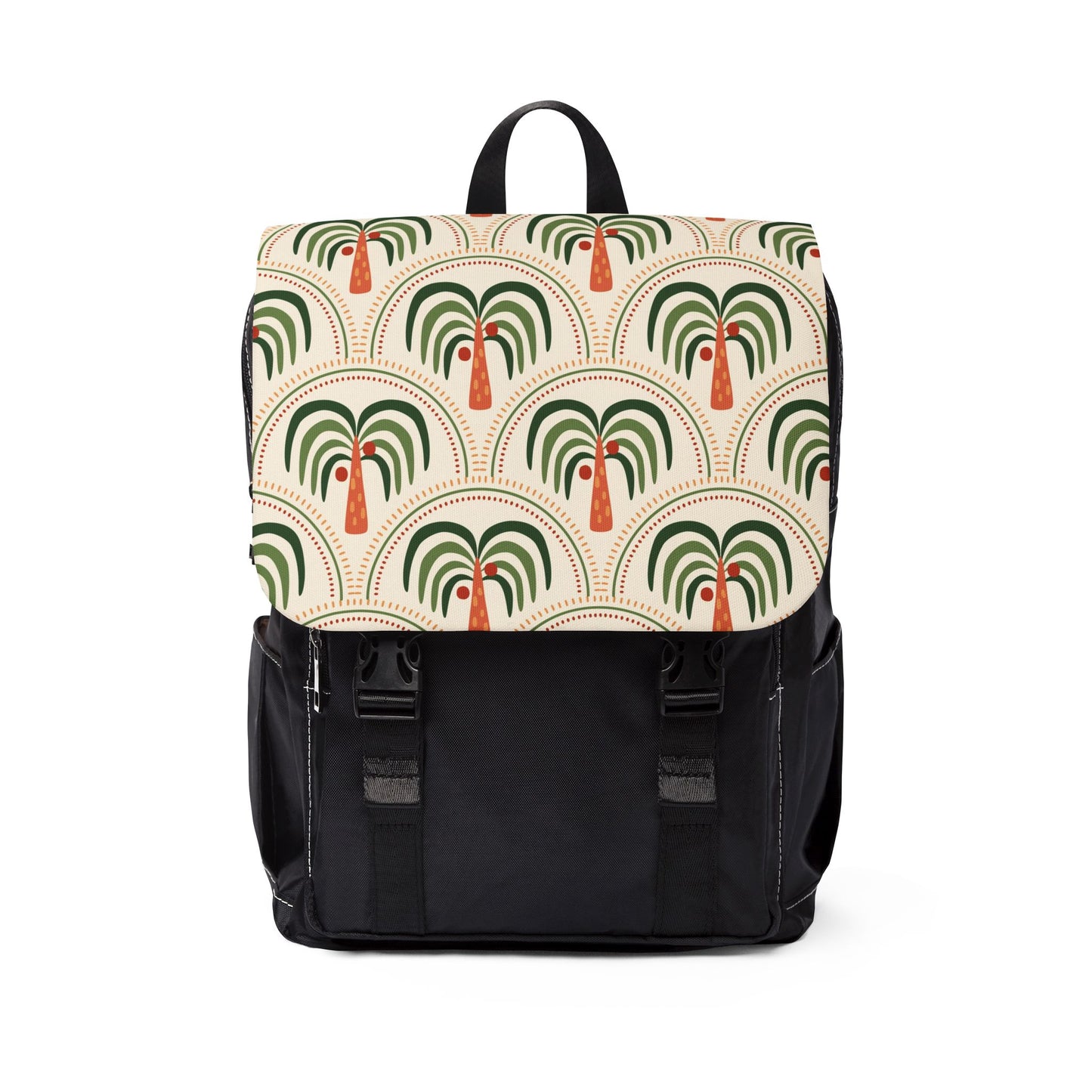 Tropical Casual Backpack - Perfect for Everyday Adventures / Stylized Mosaic Palm