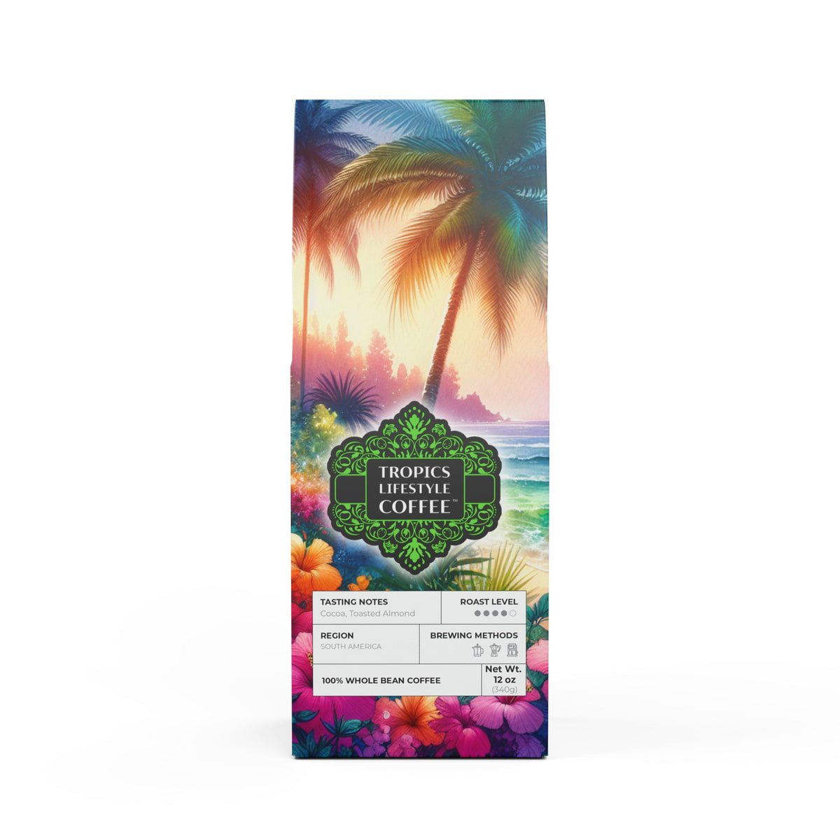 Midnight Surf Blend™ (Medium-Dark Roast) Specialty Grade Craft Coffee / Bay of Peace