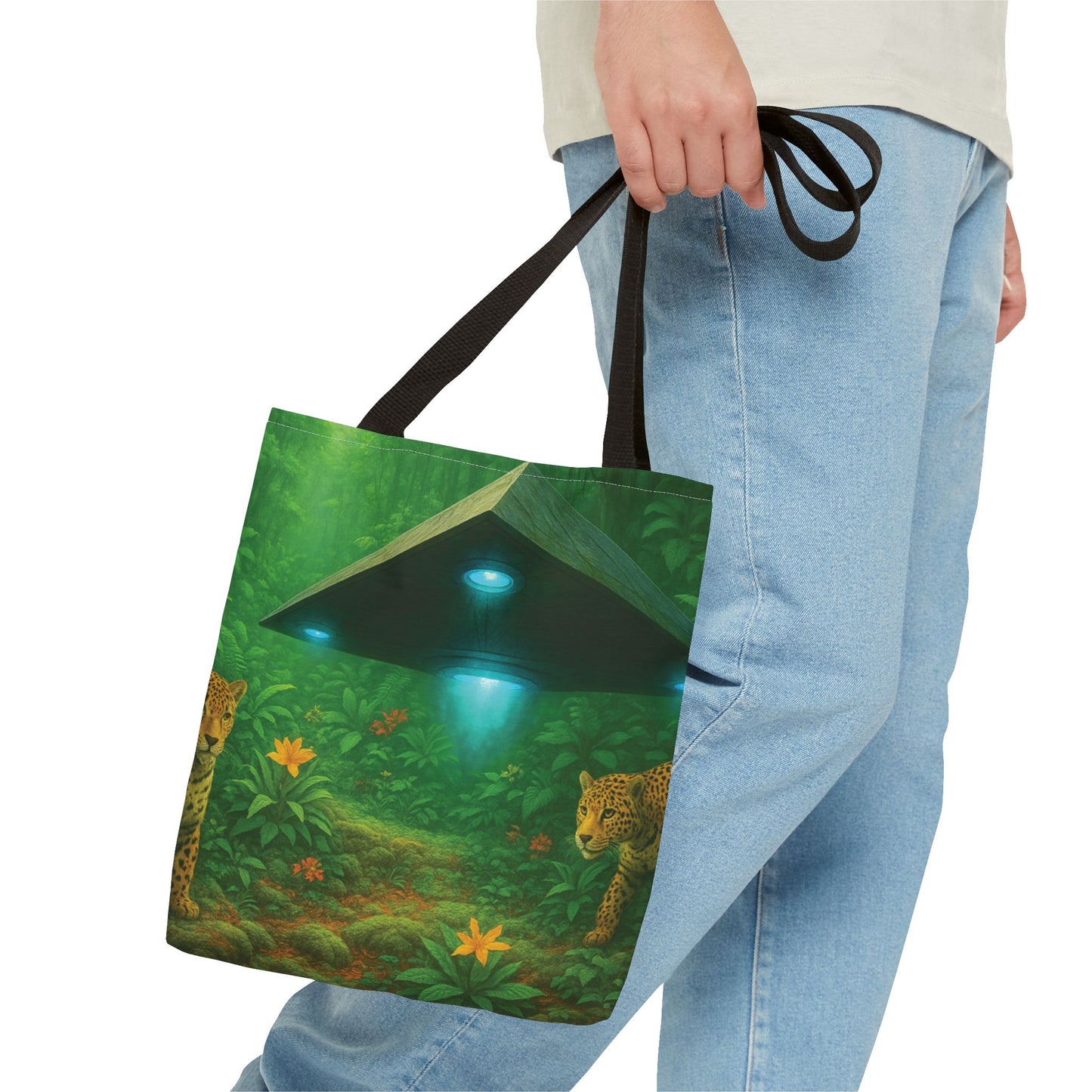 UFO and Jaguars Tote Bag - 3 Sizes
