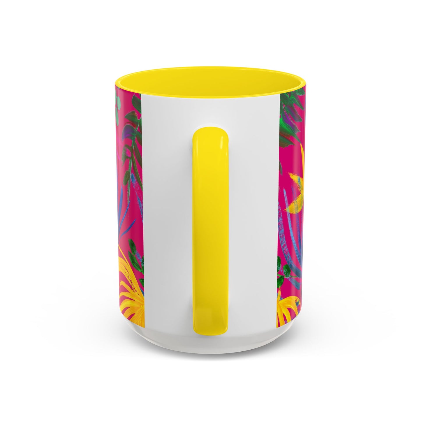 Accent Coffee Mug | Tropical-Inspired Drinkware / Exotic Flora