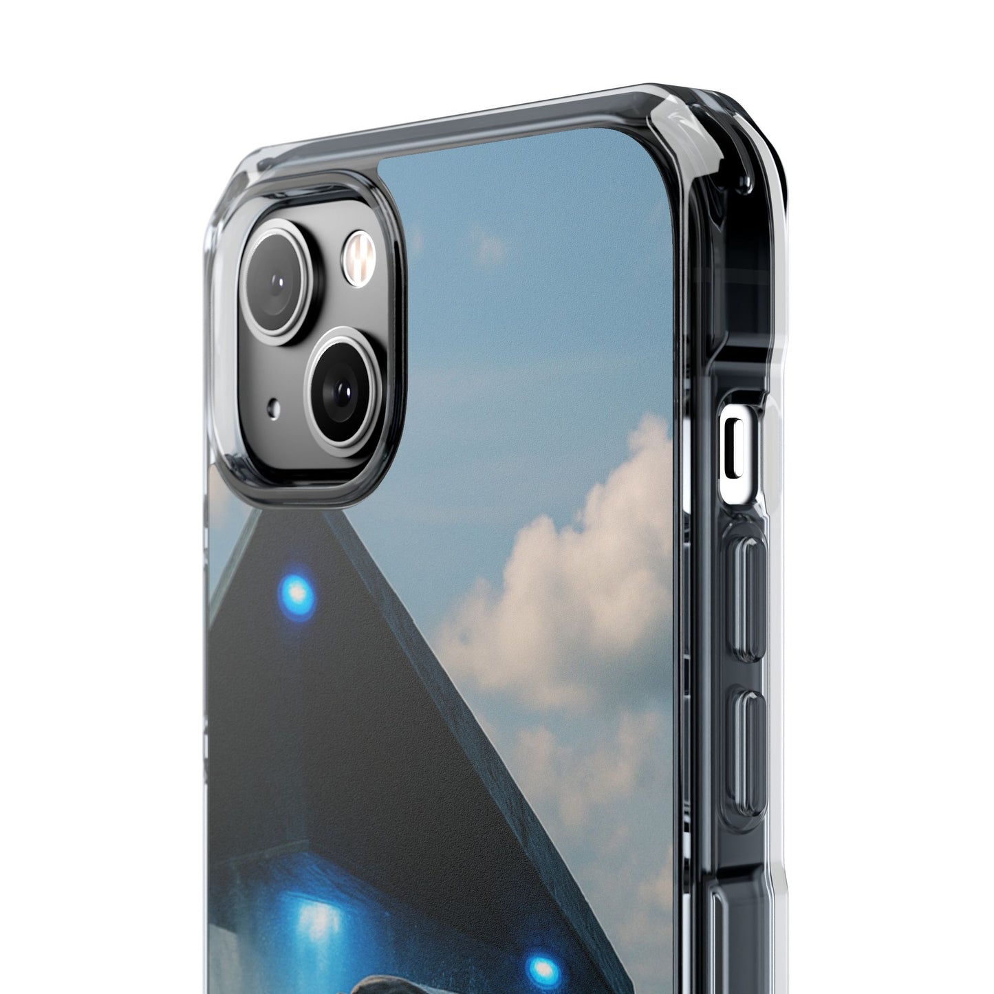 UFO and Dolphin Magnetic Clear Phone Case, Many Models