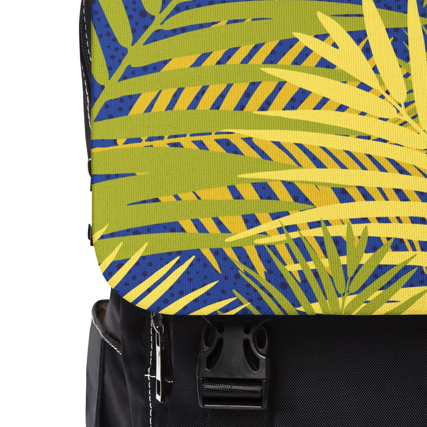 Tropical Casual Backpack - Perfect for Everyday Adventures / Gold Palms