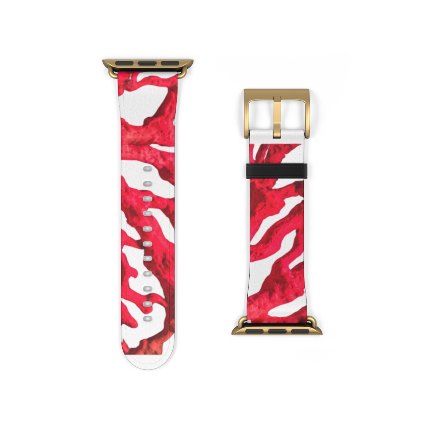 Apple Watch Band - Red Coral, white background