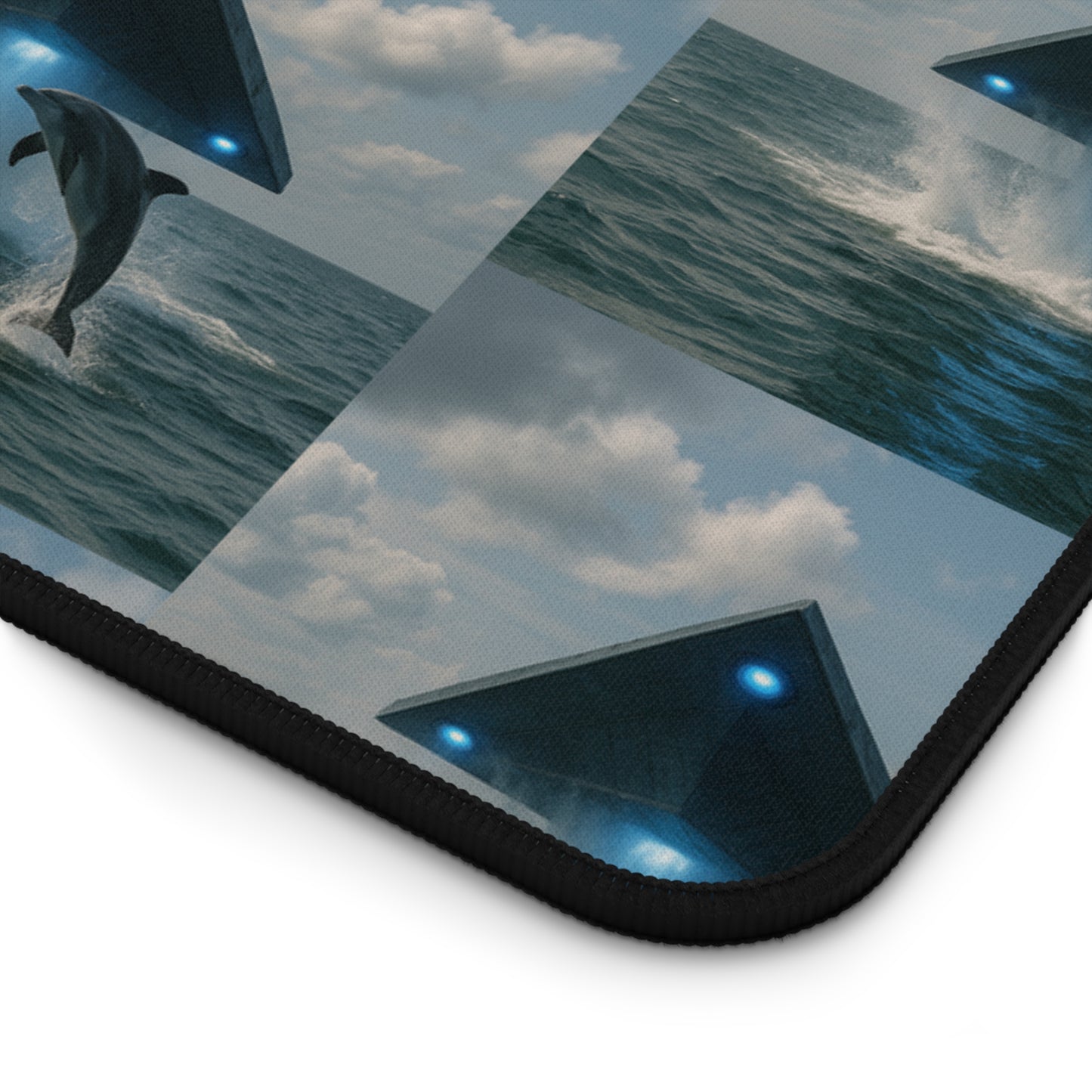Tropical Mouse Pad/Desk Mat, 3 Sizes - Perfect for Home Office / UFO and Dolphin