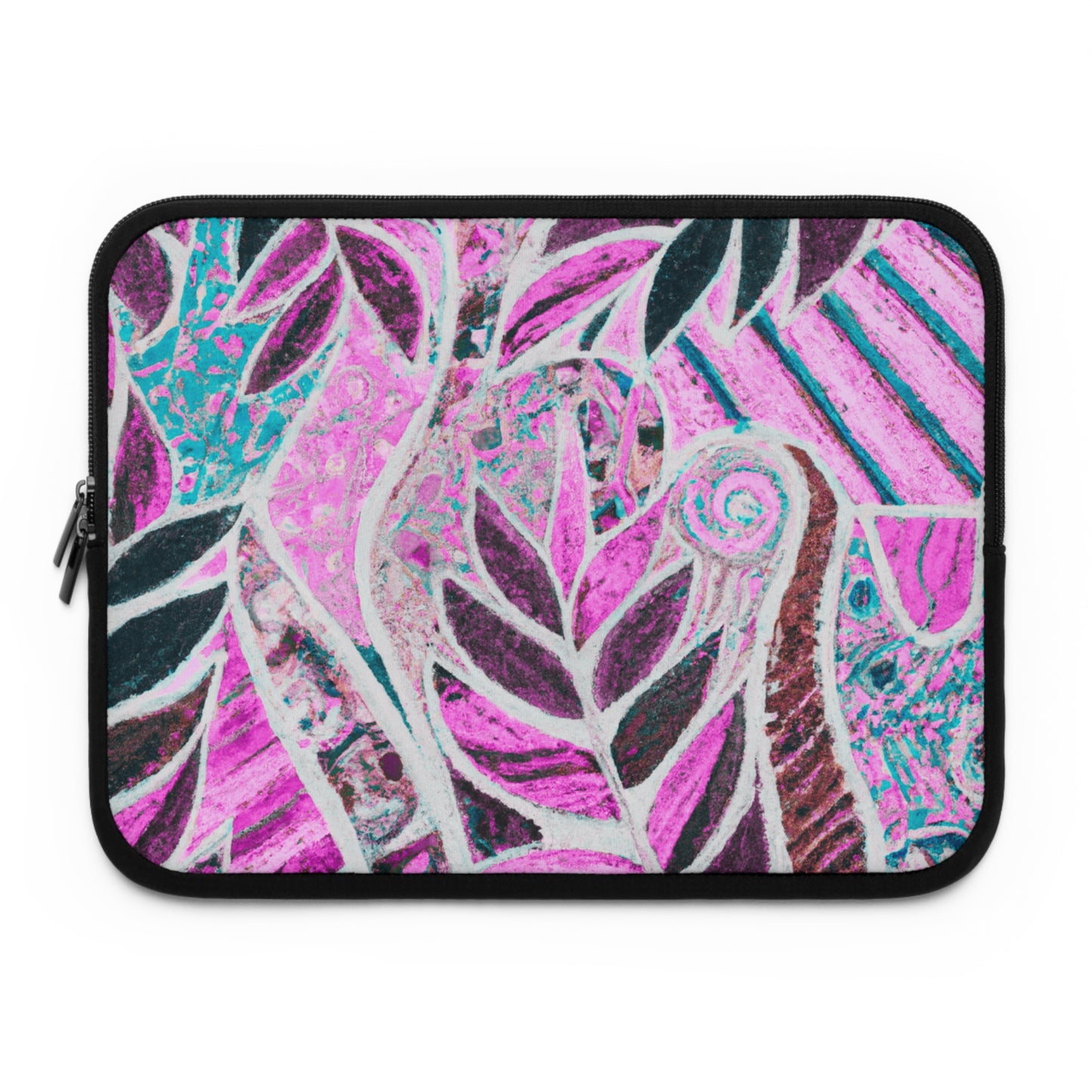 Tropical Laptop Sleeve, 5 Sizes - Perfect for Beach Lovers & Students / Amazon Whimsy, Pink