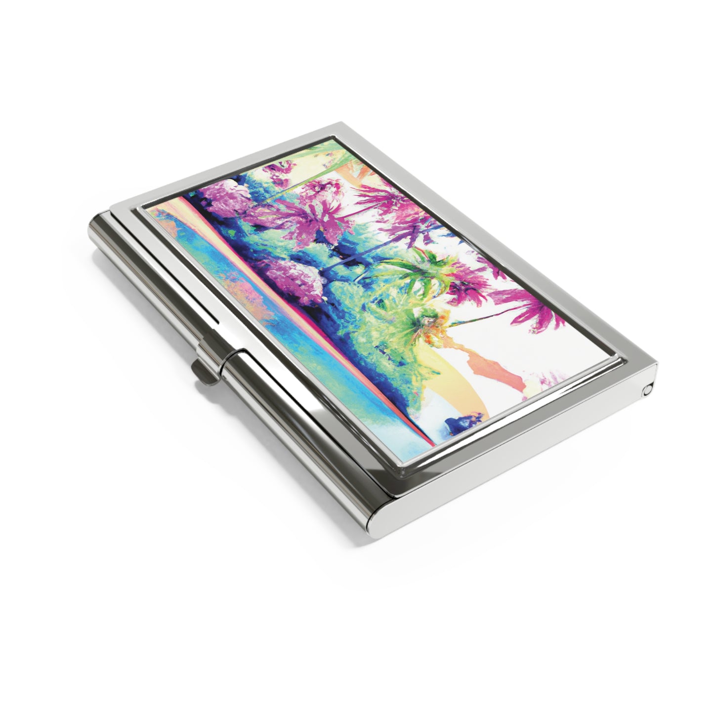 Business Card Holder/Case - Watercolor Beach