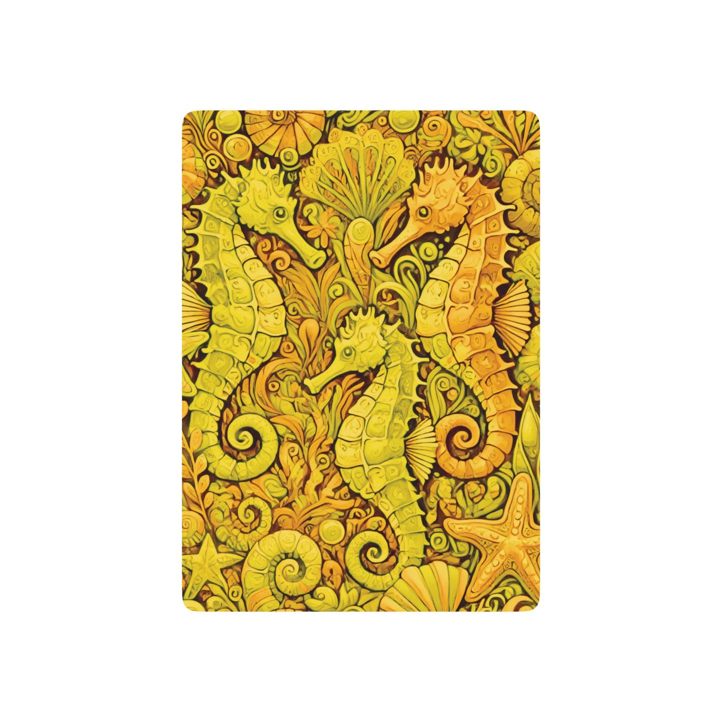 Poker Playing Cards - Seahorse Trio/Yellow
