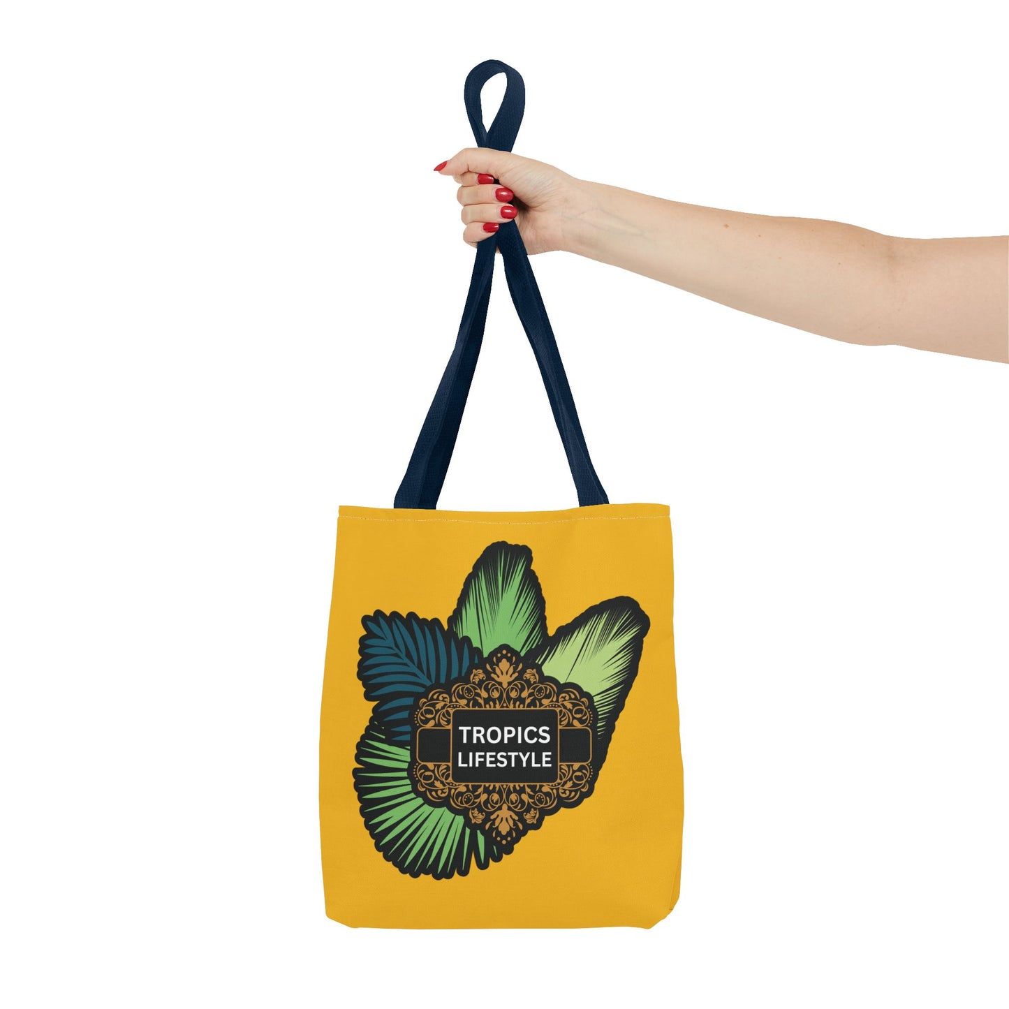 Elegant Tropics Lifestyle Logo Tote Bag - 3 Sizes, Yellow