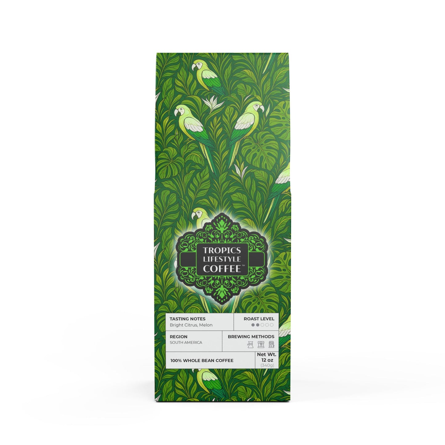 Golden Sands Single Origin™ Coffee (Light-Medium Roast) Specialty Grade / Parrot Family, Lime