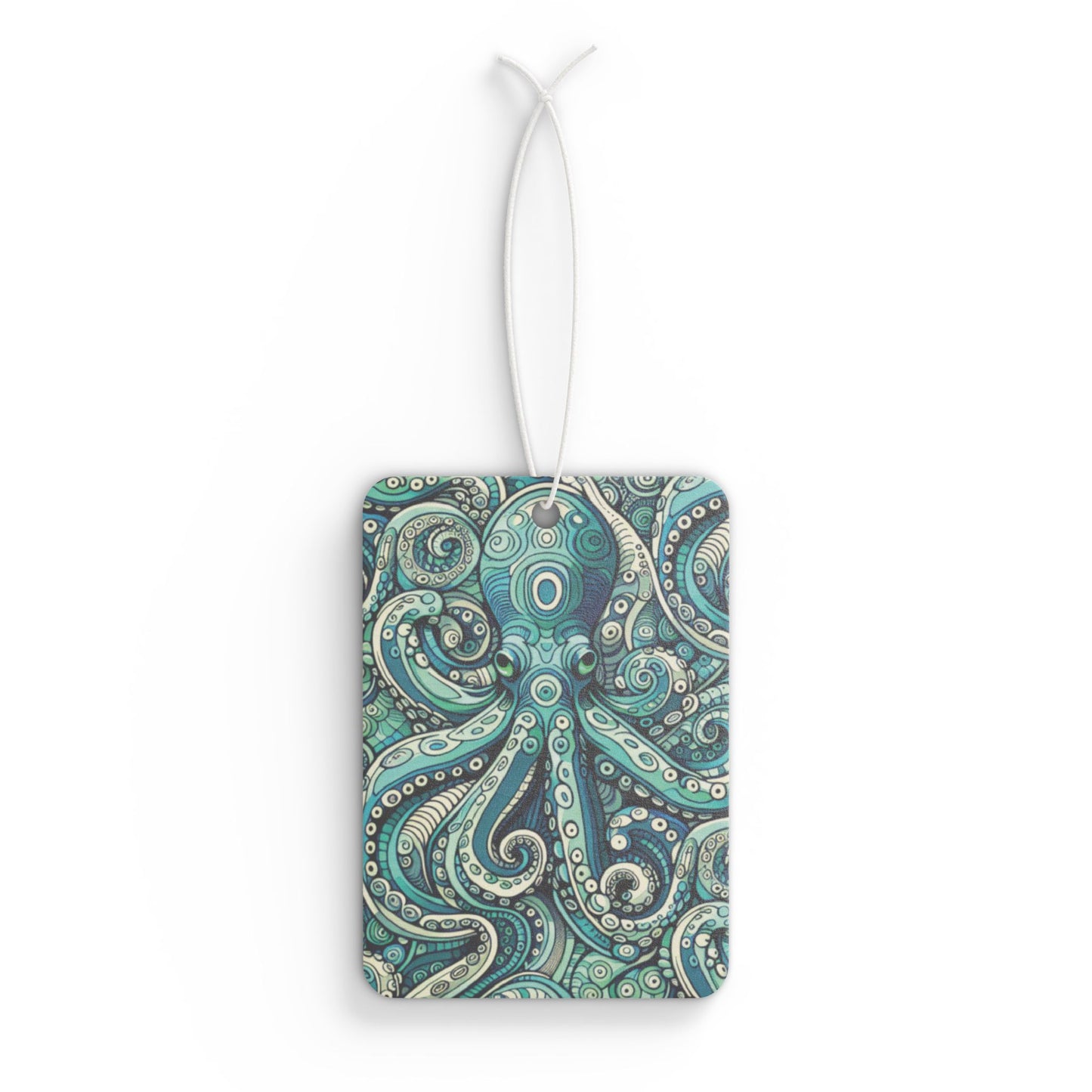 Aqua Octopus Car Air Freshener - Vibrant Tropical Aromatic Décor