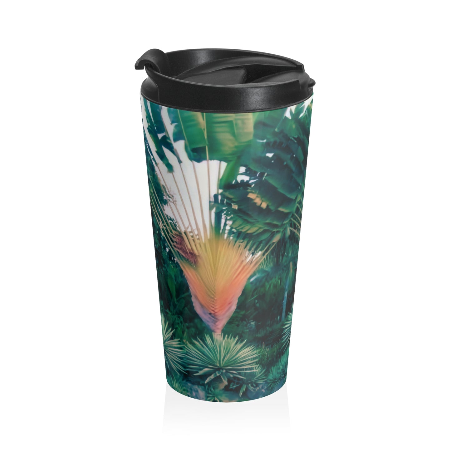 15 oz. Stainless Steel Travel Mug / Palms in Miami