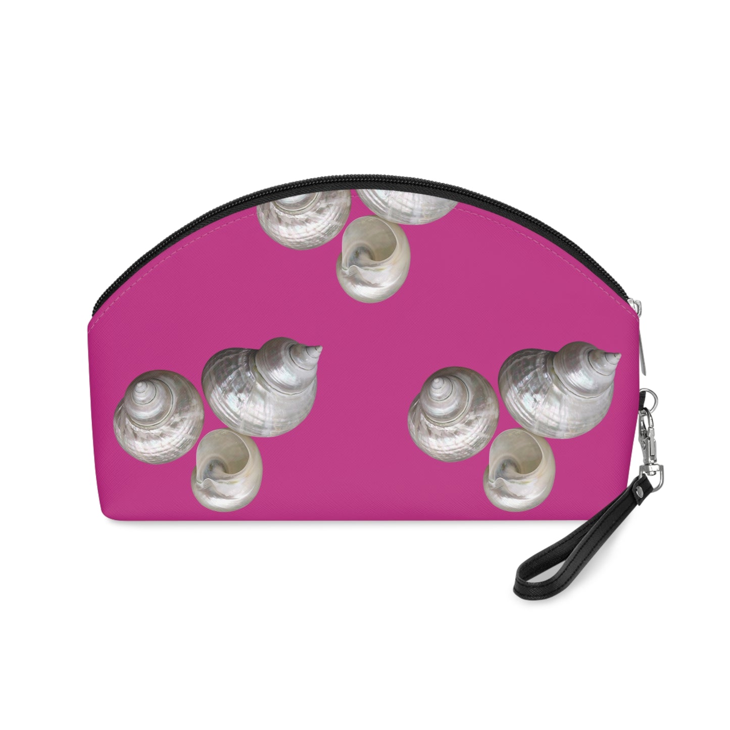 Makeup Bag - White Nautilus Trio. lt. pink