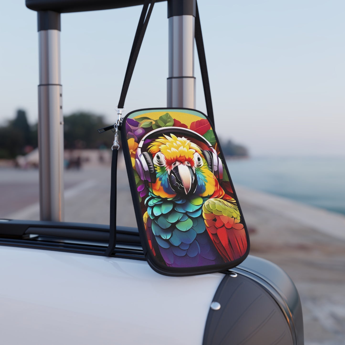 Passport Wallet – Perfect for Travelers & Adventurers / Rockin' Out Parrot