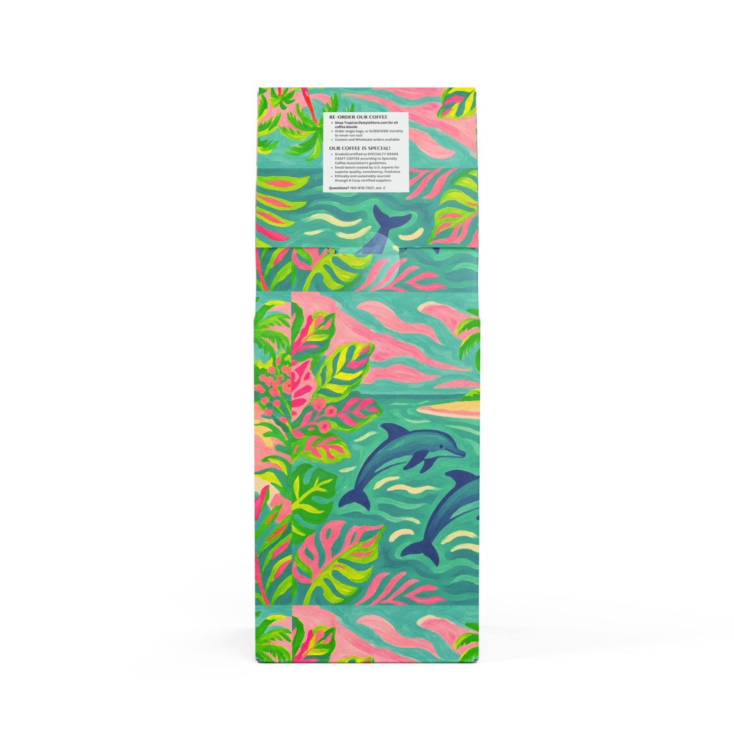 Black Coral Blend™ (Dark French Roast) Specialty Grade Craft Coffee / Jumping Dolphins