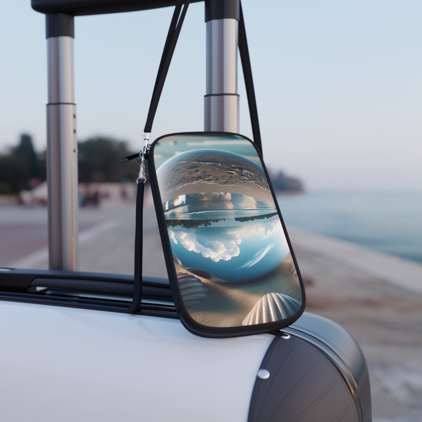 Passport Wallet – Perfect for Travelers & Adventurers / Beach Illusion Ball, Shells