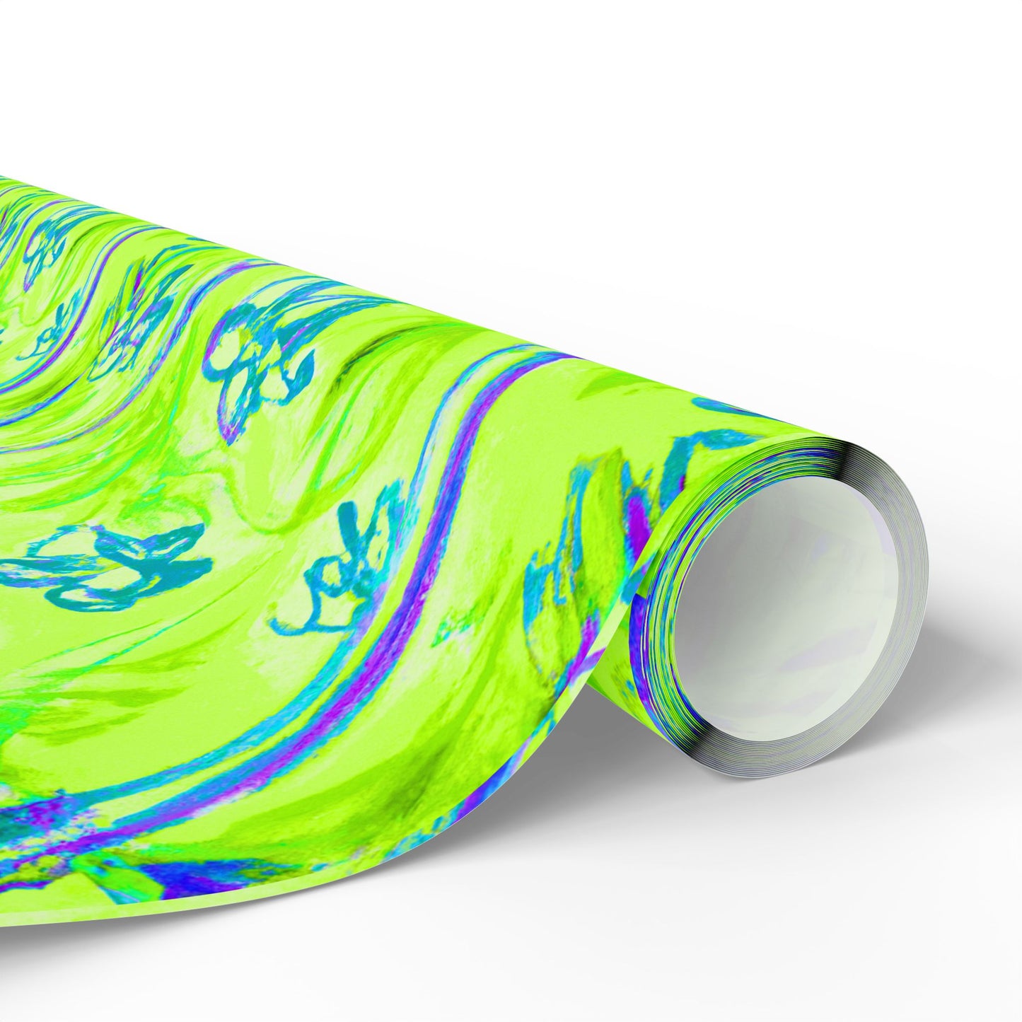 Wrapping Paper - Tropical Gift Wrap for All Occasions, 3 Sizes/2 Finishes / Tropical Doodles, Lime