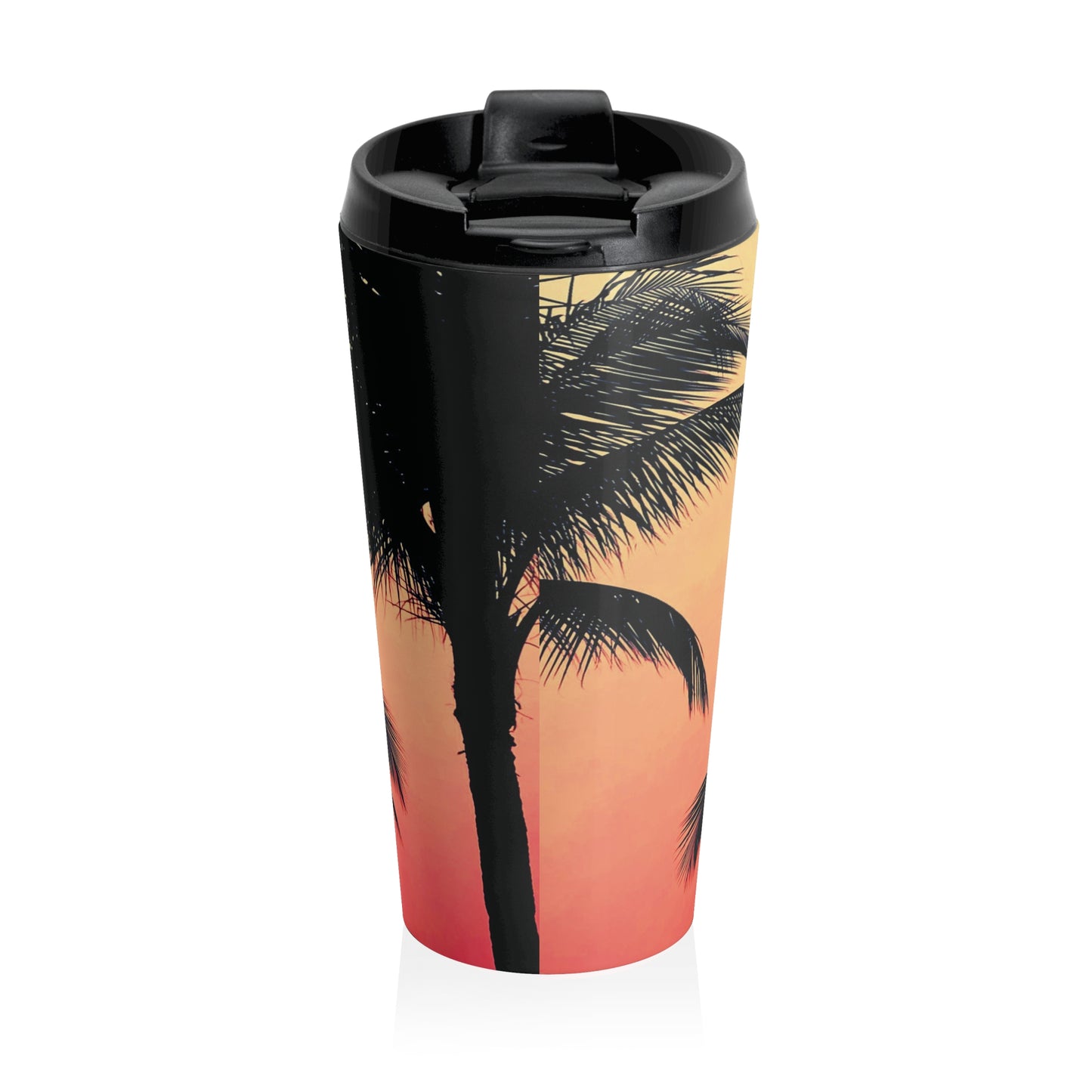 15 oz. Stainless Steel Travel Mug / Palm Glow Orange
