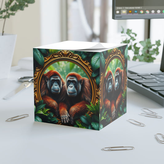 Note Cube - Framed Orangutans