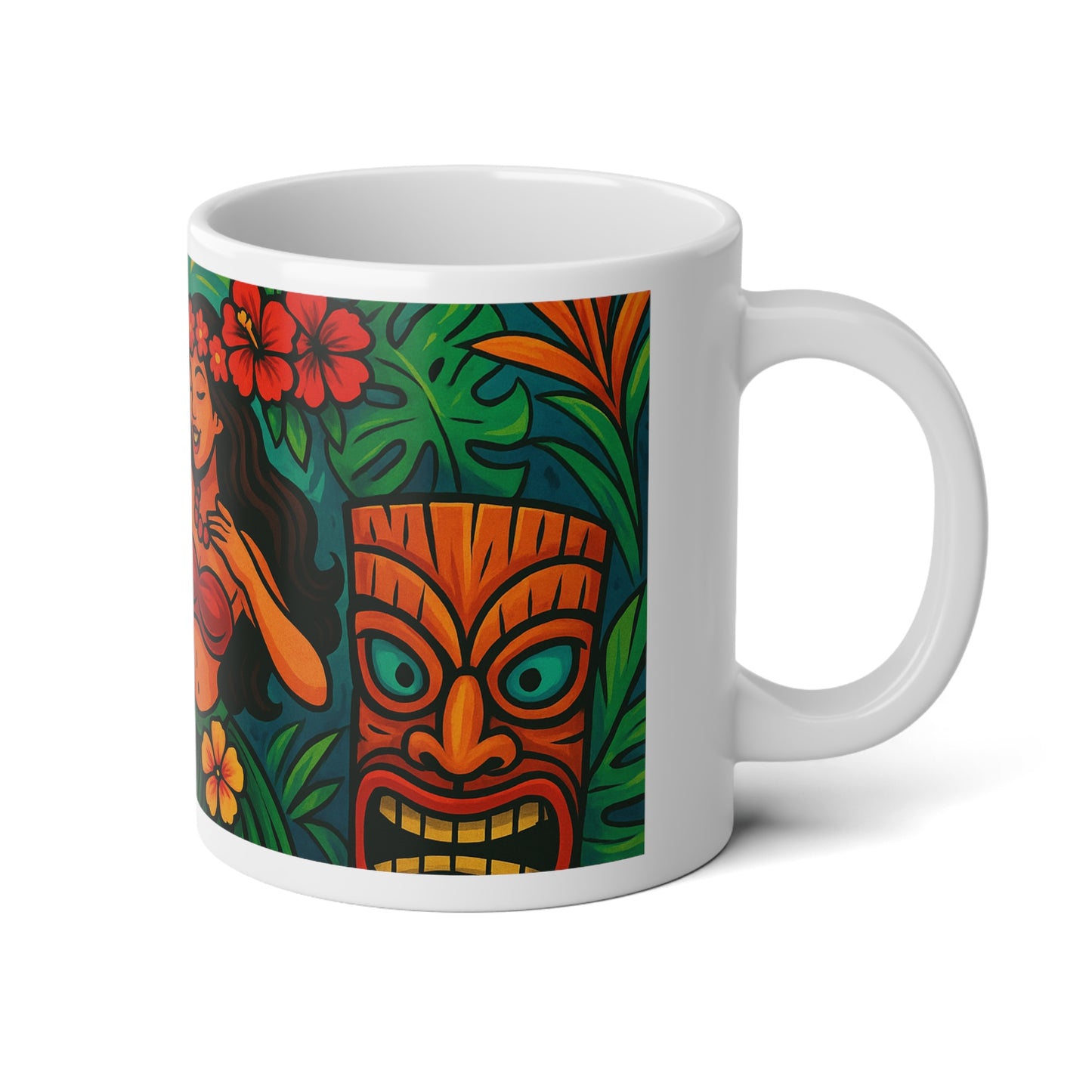 Jumbo Mug, 20oz, Tiki Culture Dancer | Tropical Coffee Cup
