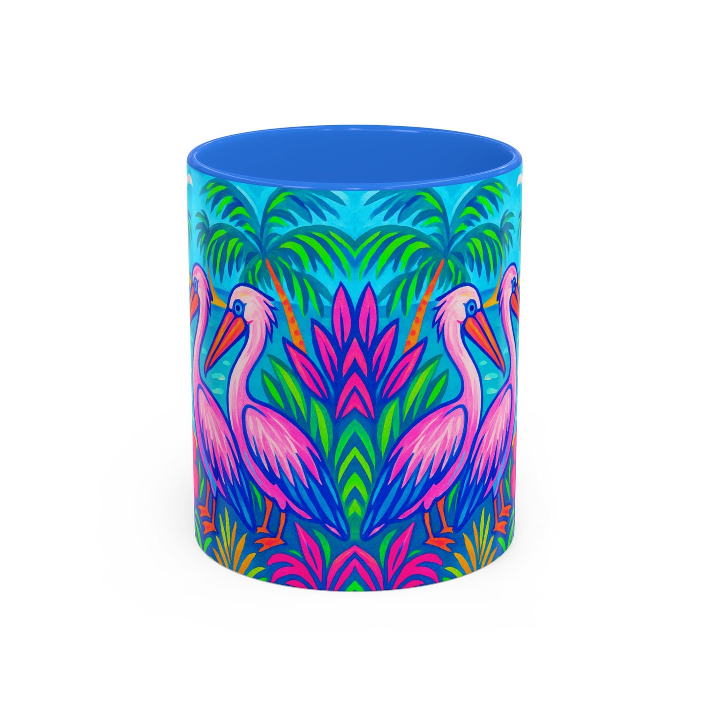 Accent Color Coffee Mug, Many Colors - 11oz & 15oz / Pelican Party