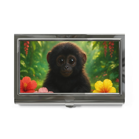 Business Card Holder/Case - Baby Howler Monkey From the Rainforest