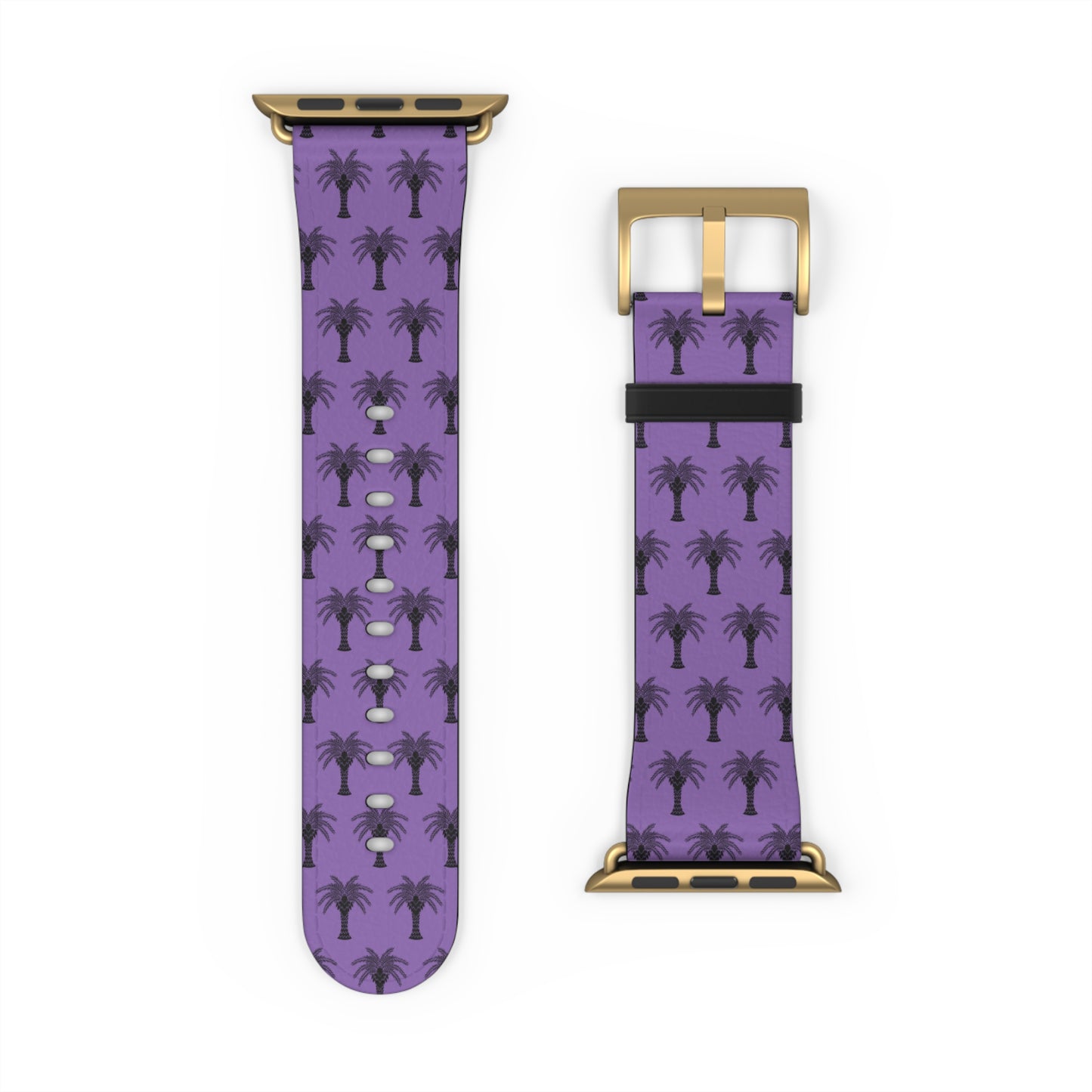 Apple Watch Band - Art Deco Palm, Repeat Purple