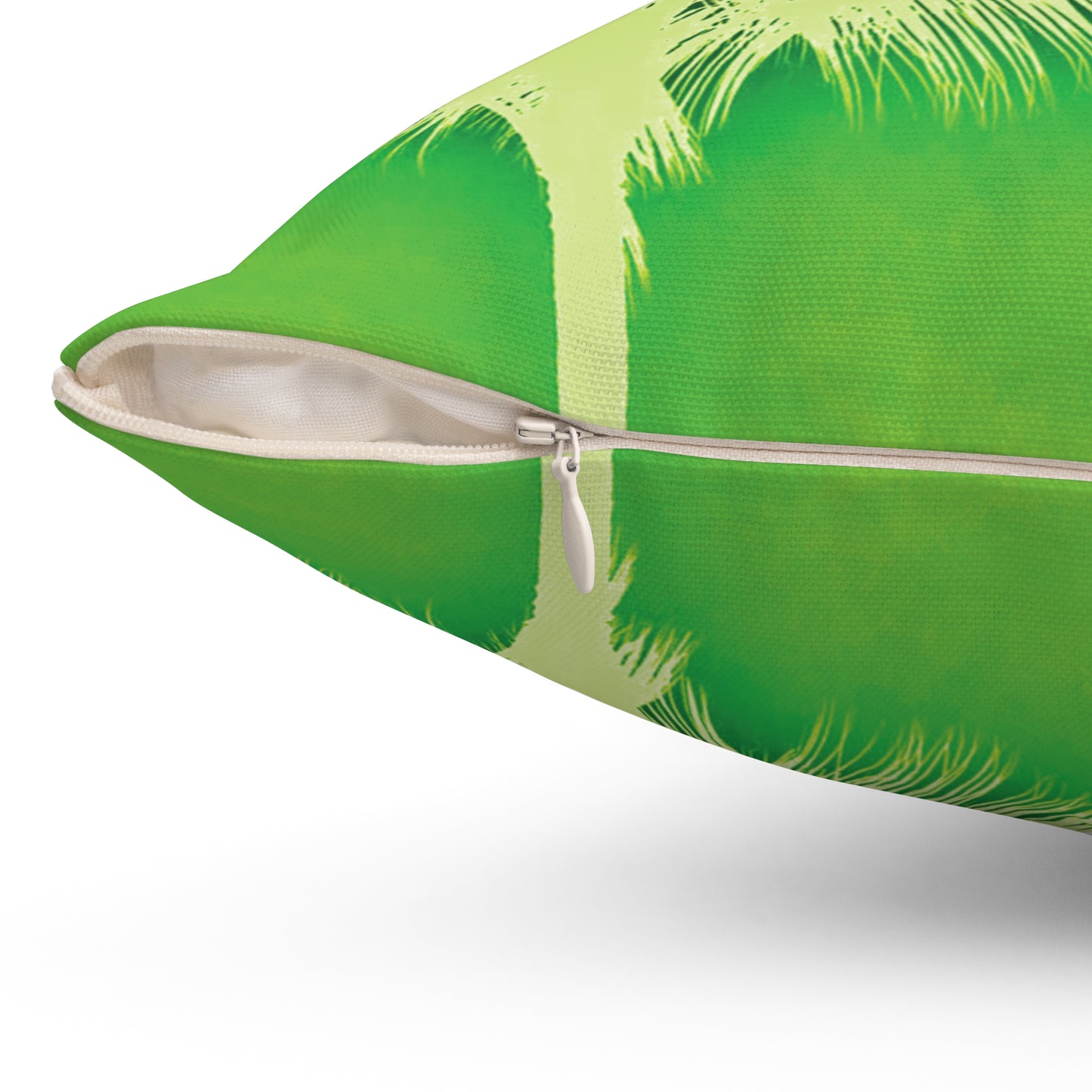 Decorative Pillow - Accent Cushion, 4 Sizes / Palm Glow Green