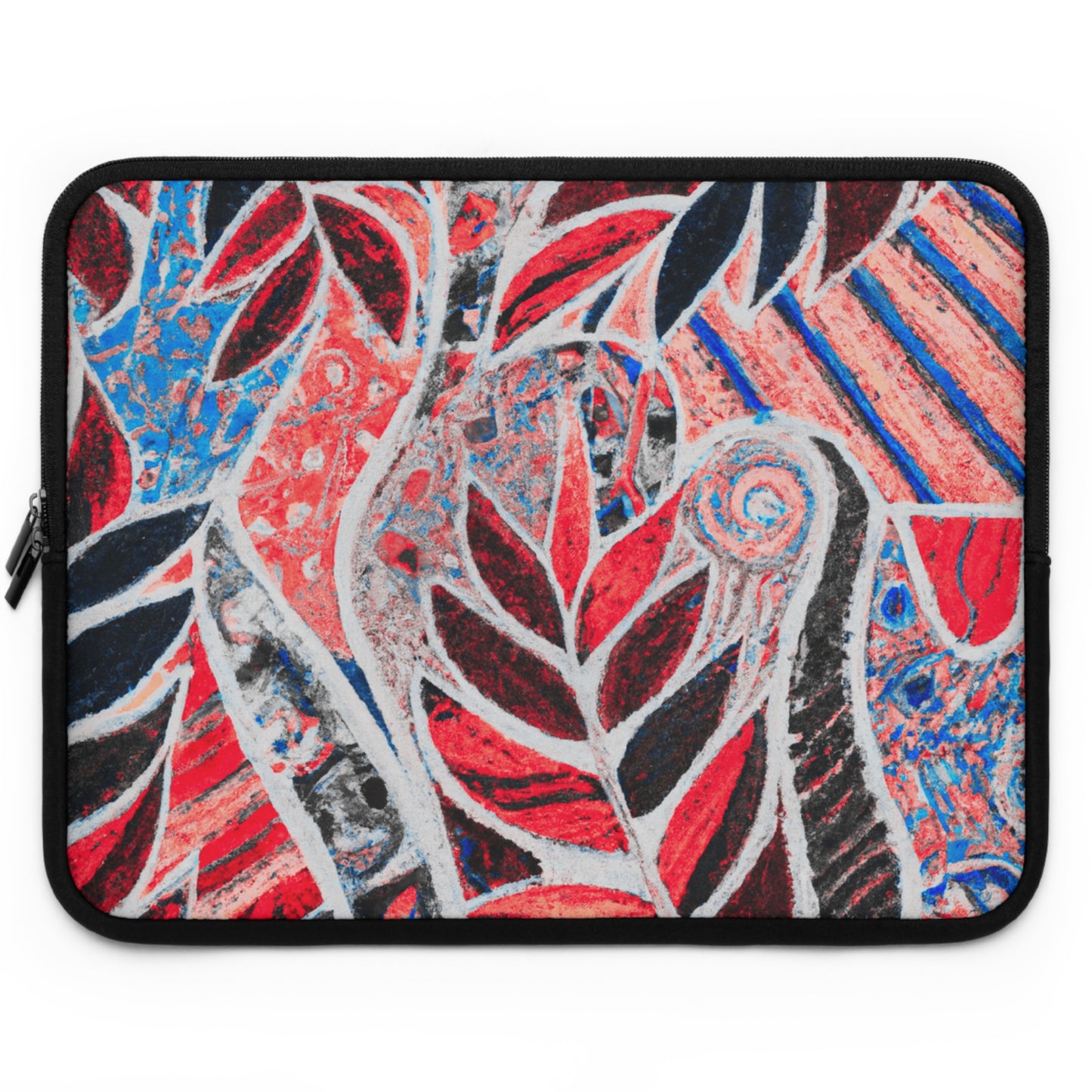 Tropical Laptop Sleeve, 5 Sizes - Perfect for Ocean Lovers & Students / Amazon Whimsy, Red