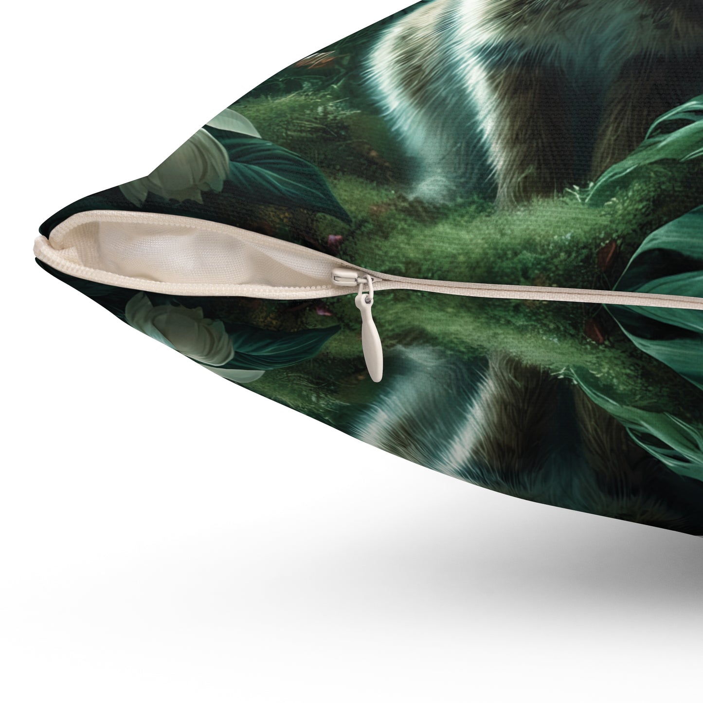 Decorative Pillow - Accent Cushion, 4 Sizes /Tropical Sumatran Rabbits/Tundra