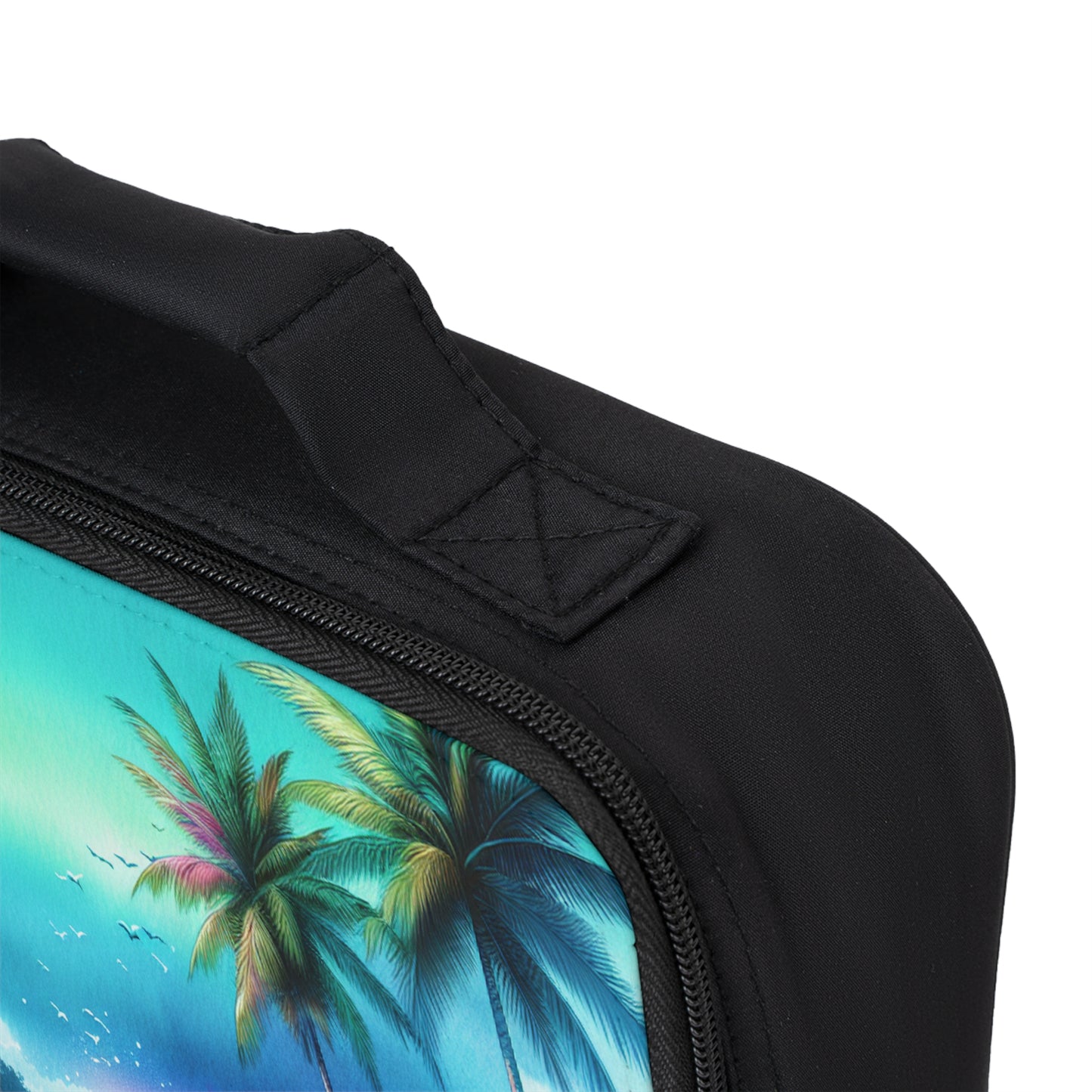 Morning Beach Lunch Bag - Eco-Friendly Insulated Tote, Adult and Child Lunchbox / Perfect for Picnics, Beach Outings