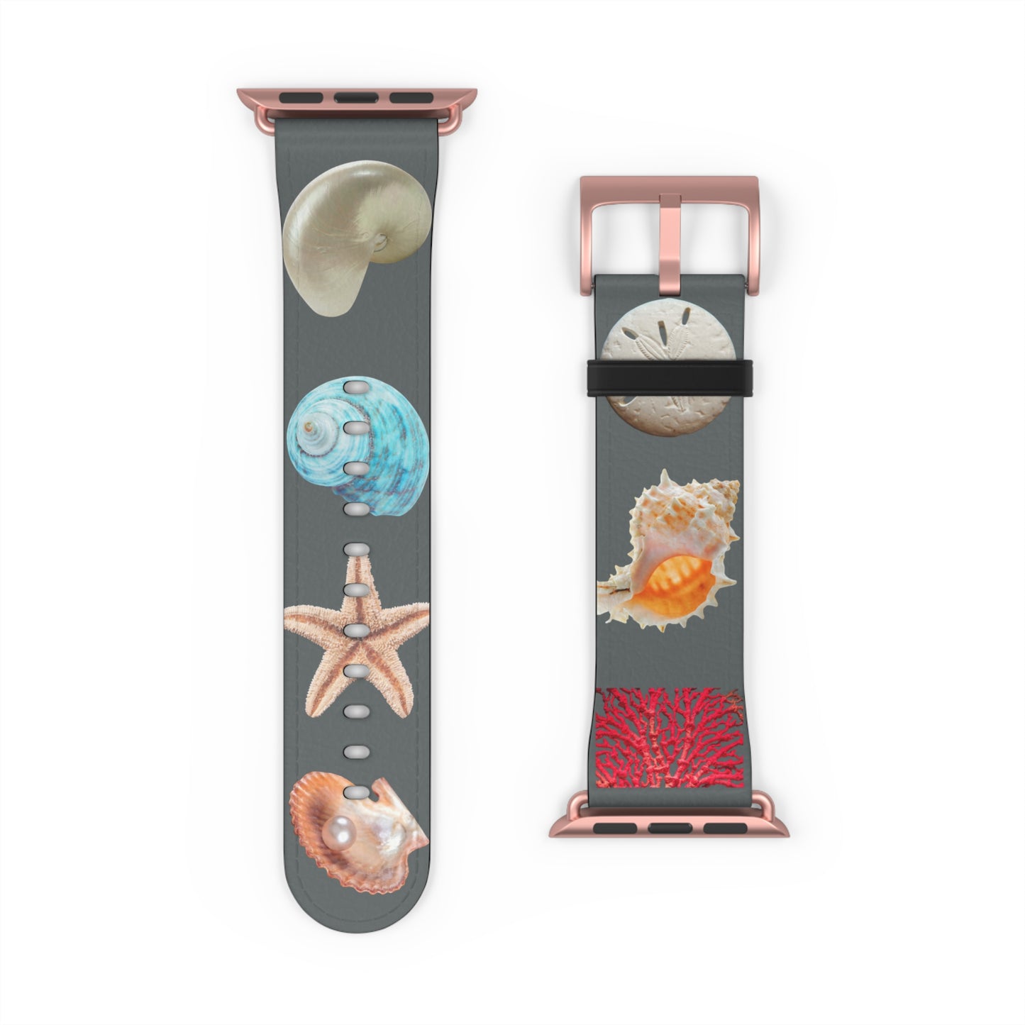 Apple Watch Band - Real Seashell Collection, grey