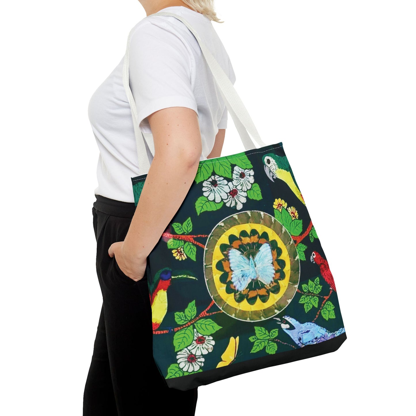 Parrots & Butterfly/Real Wings Tote Bag - 3 Sizes