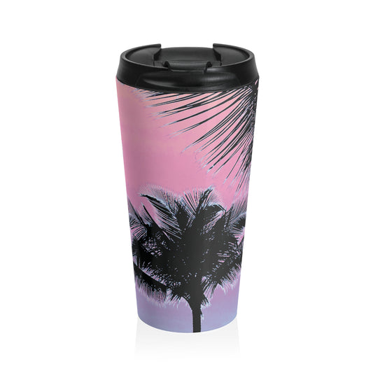 15 oz. Stainless Steel Travel Mug / Palm Glow Pastels