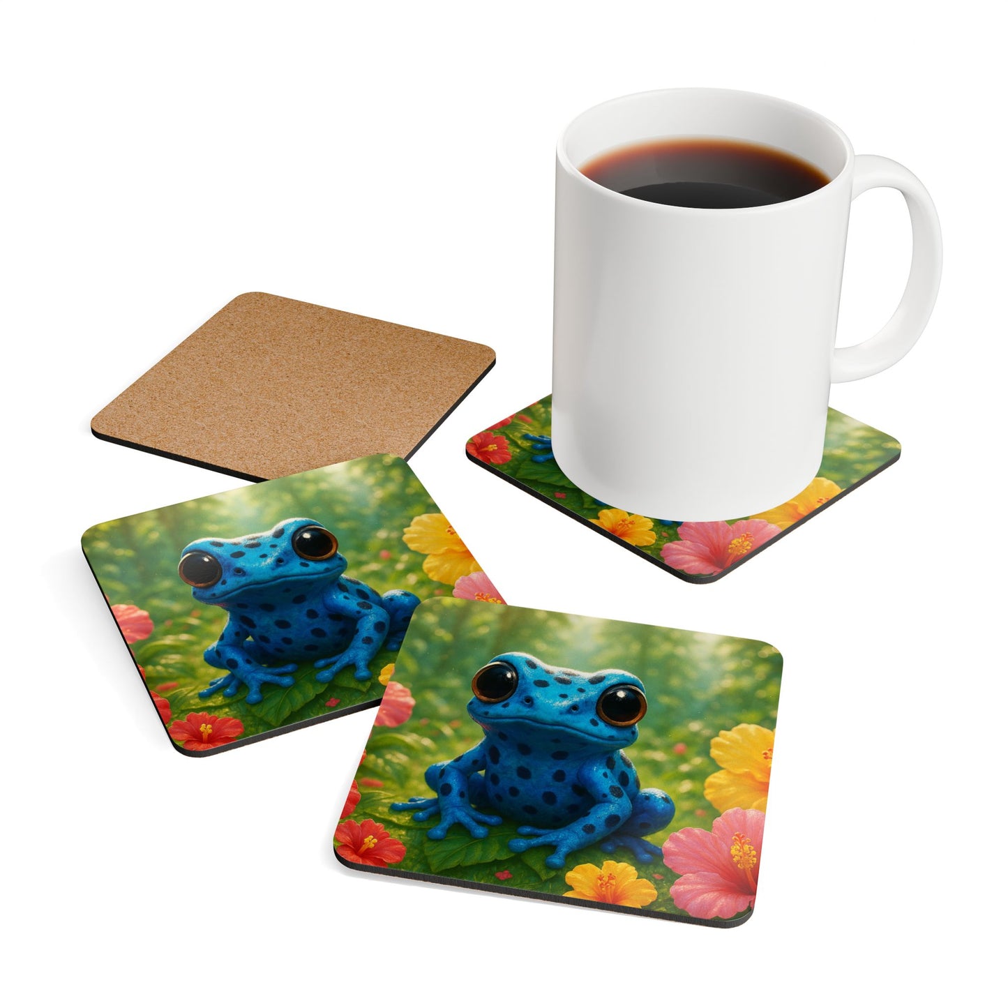 Four-piece Coaster Set - Baby Tree Frog