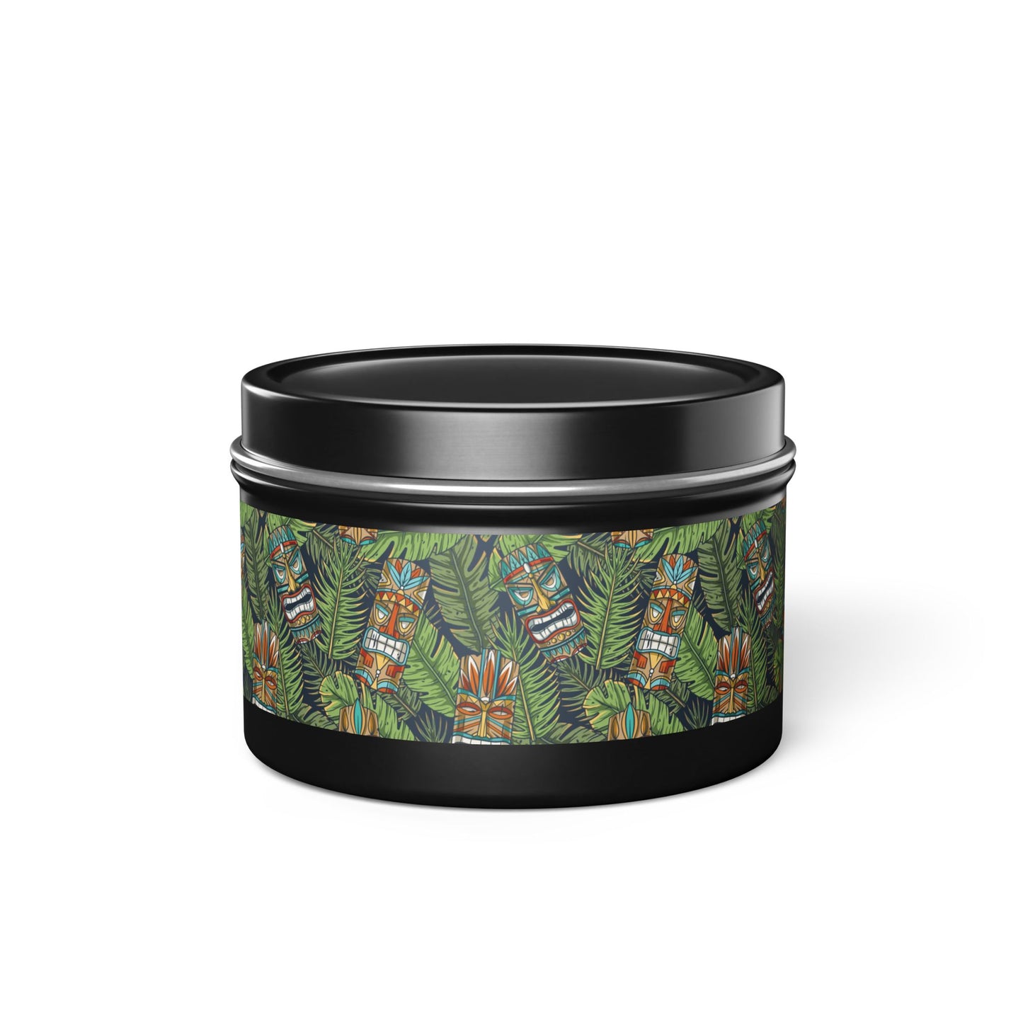 Tin Candles, 2 sizes, 3 tin colors - Tiki Greenery