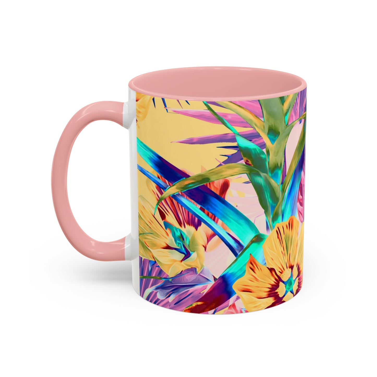 Accent Coffee Mug (11, 15oz), Plant Palooza, orange sherbet / Various Colors