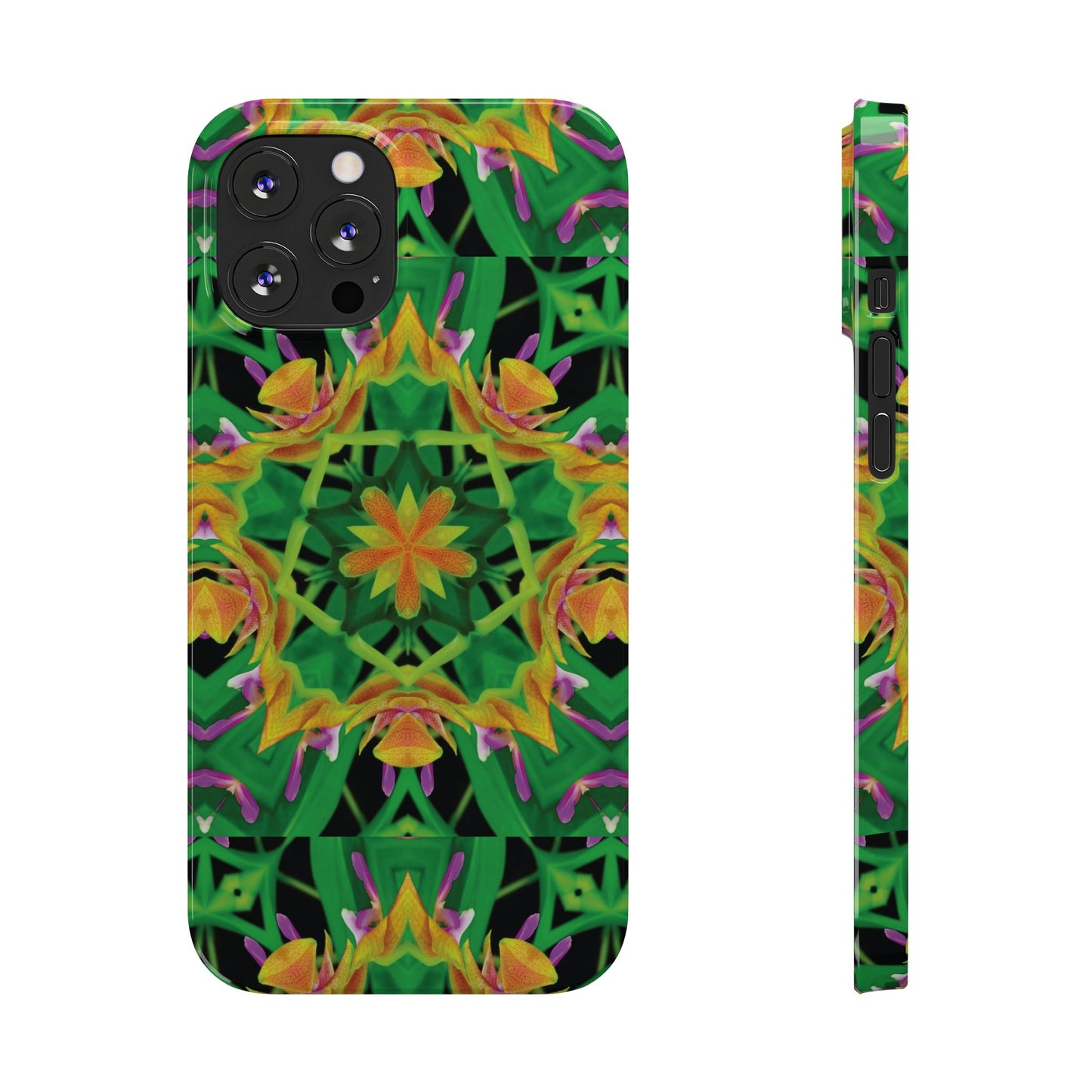 Slim Phone Cases - Orchid Kaleidoscope #2