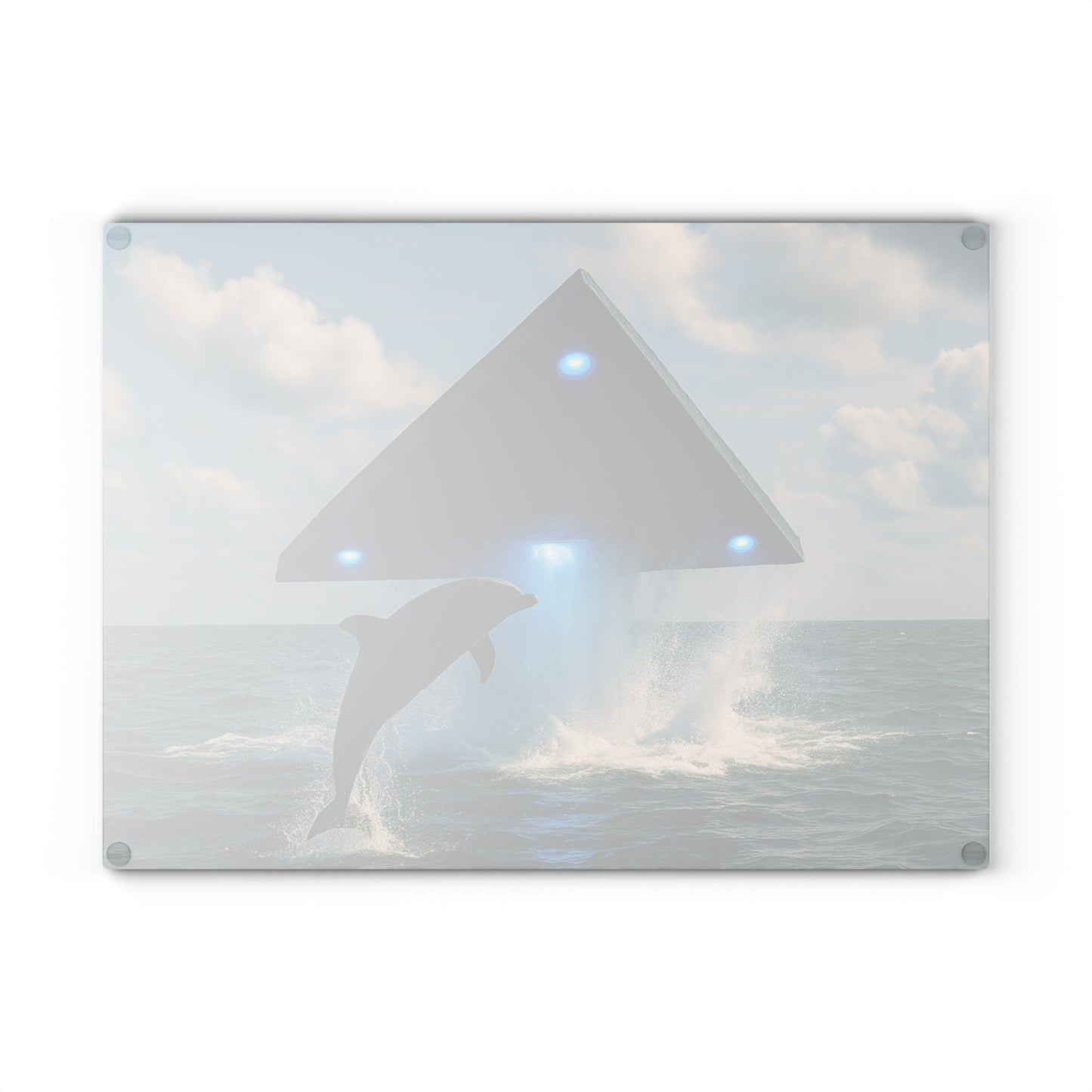 Glass Cutting Board, 2 sizes - UFO and Dolphin