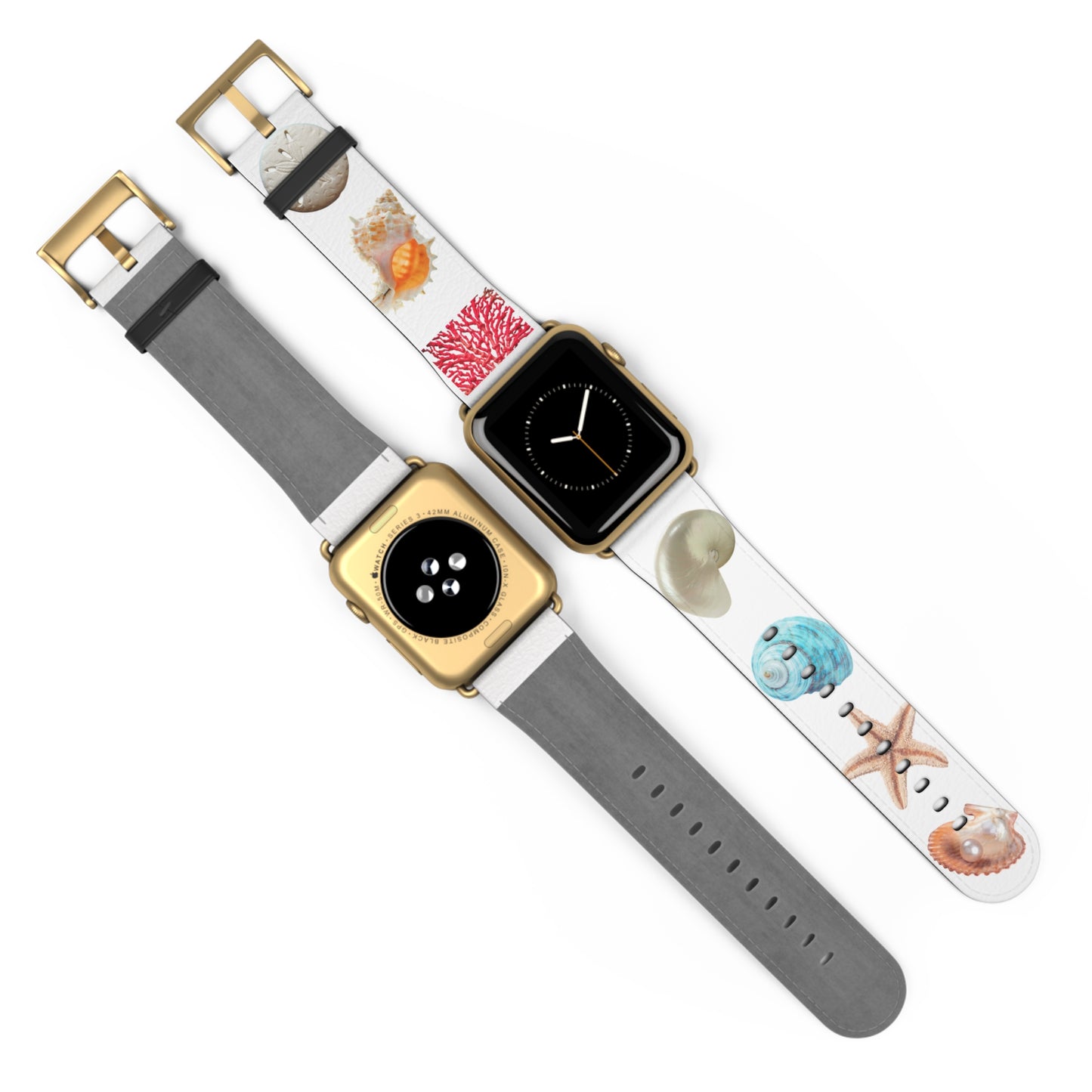 Apple Watch Band - Real Seashell Collection, white