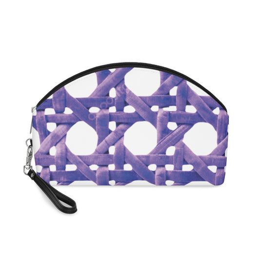 Tropical Makeup Bag - Beach Chair Wicker, Amethyst