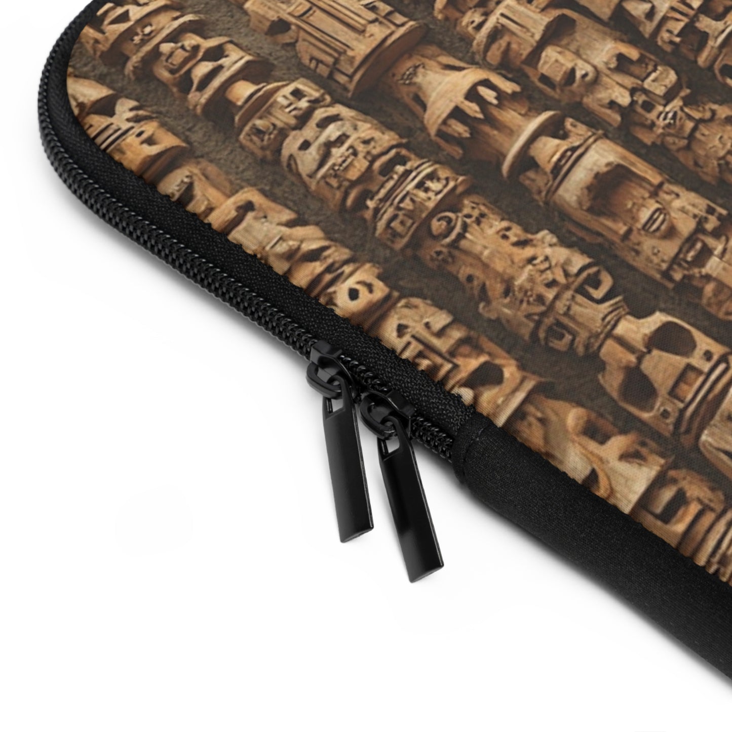 Tropical Laptop Sleeve, 5 Sizes - Perfect for Beach Lovers & Students / Ancient Tiki Totems
