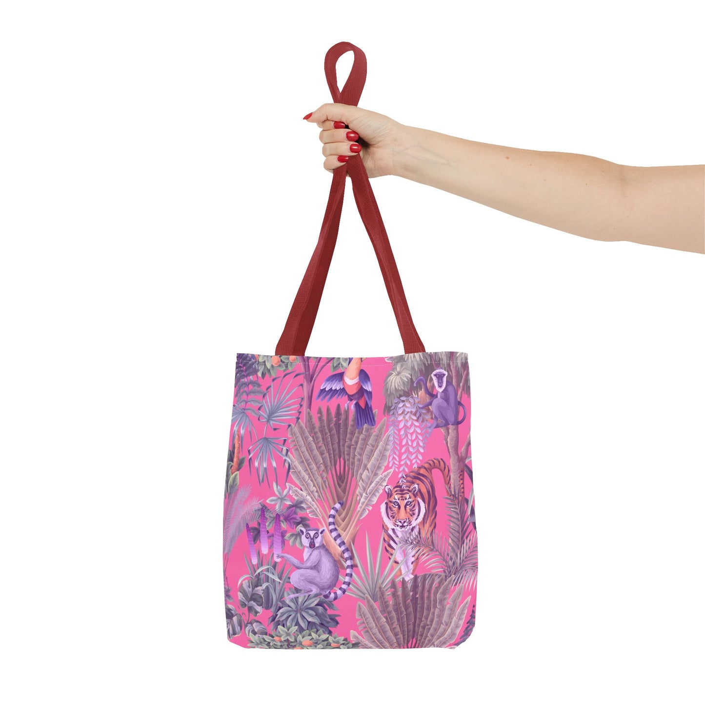 Tiger Haven, Pink Tote Bag - 3 Sizes