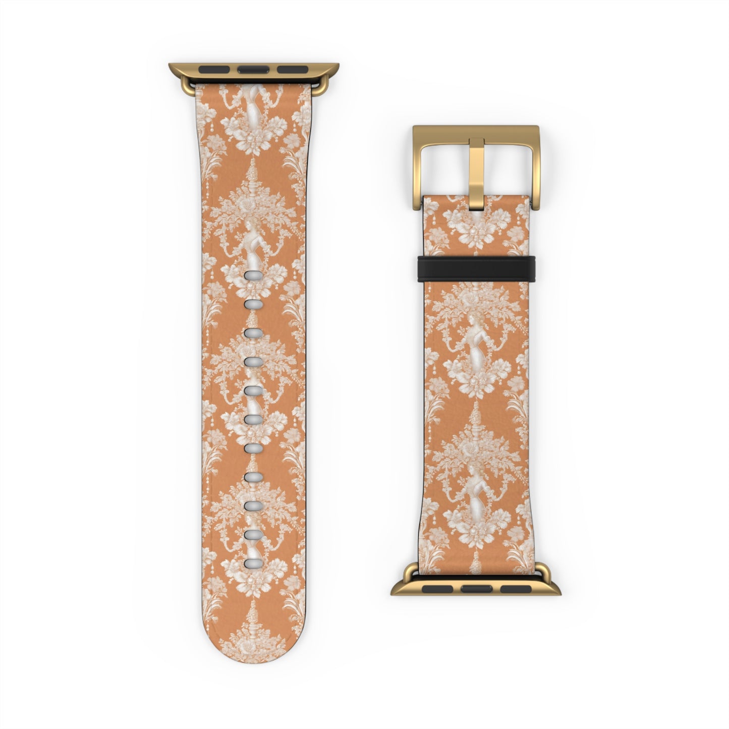 Apple Watch Band - Pearl Lady Toile, melon