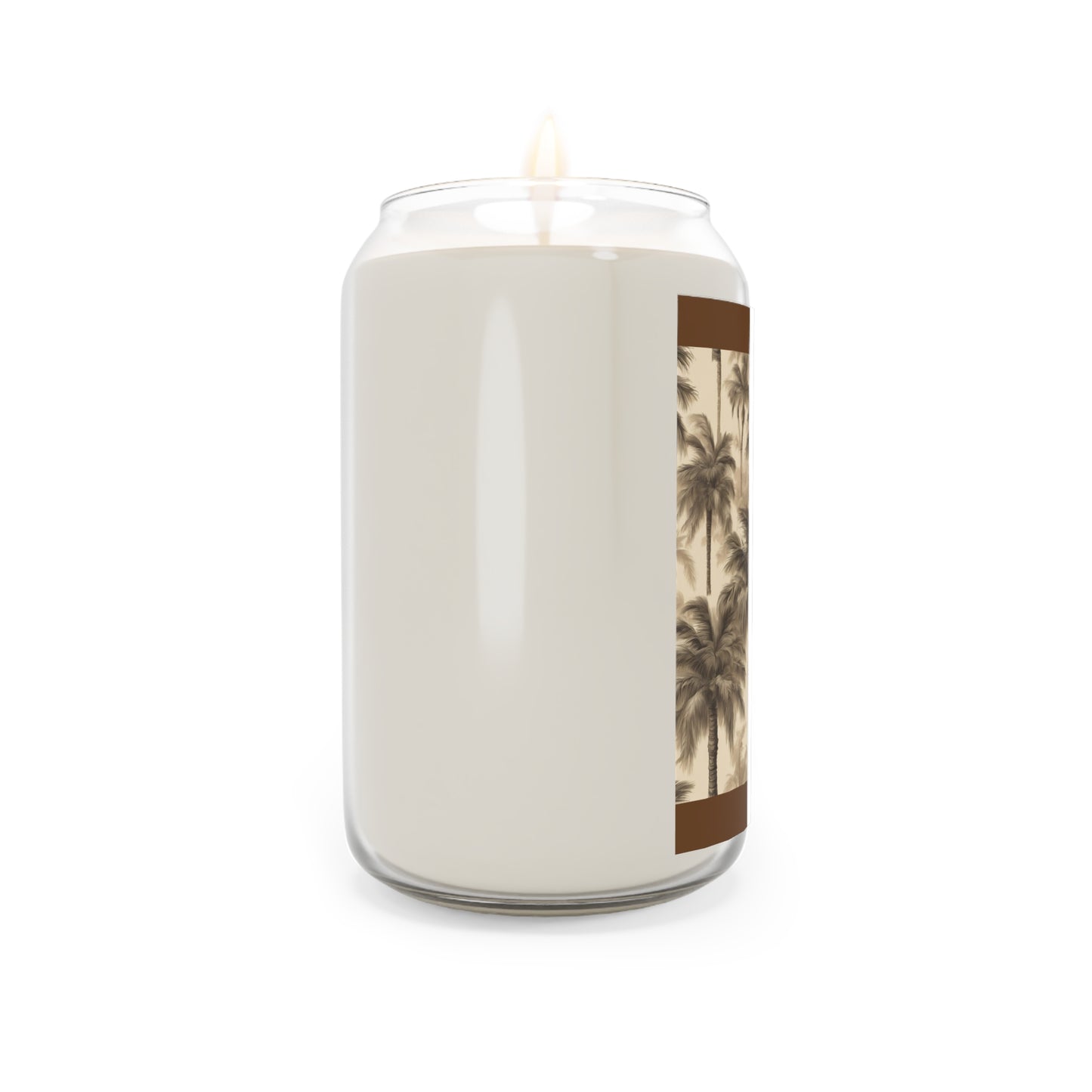 Scented Candle, 13.75oz - Lisa's Fluffy Palms, brown