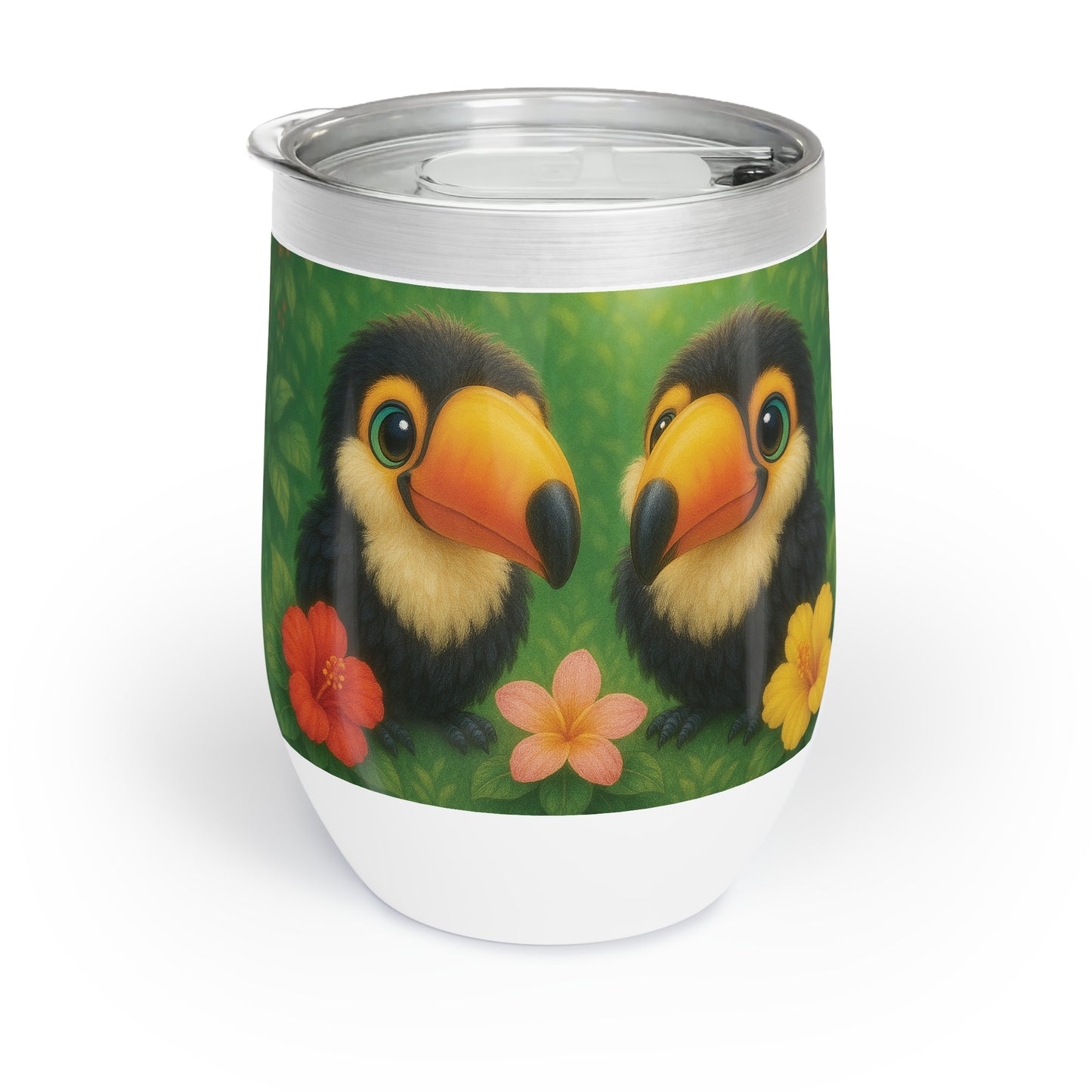 Chill Wine Tumbler with Baby Toucans