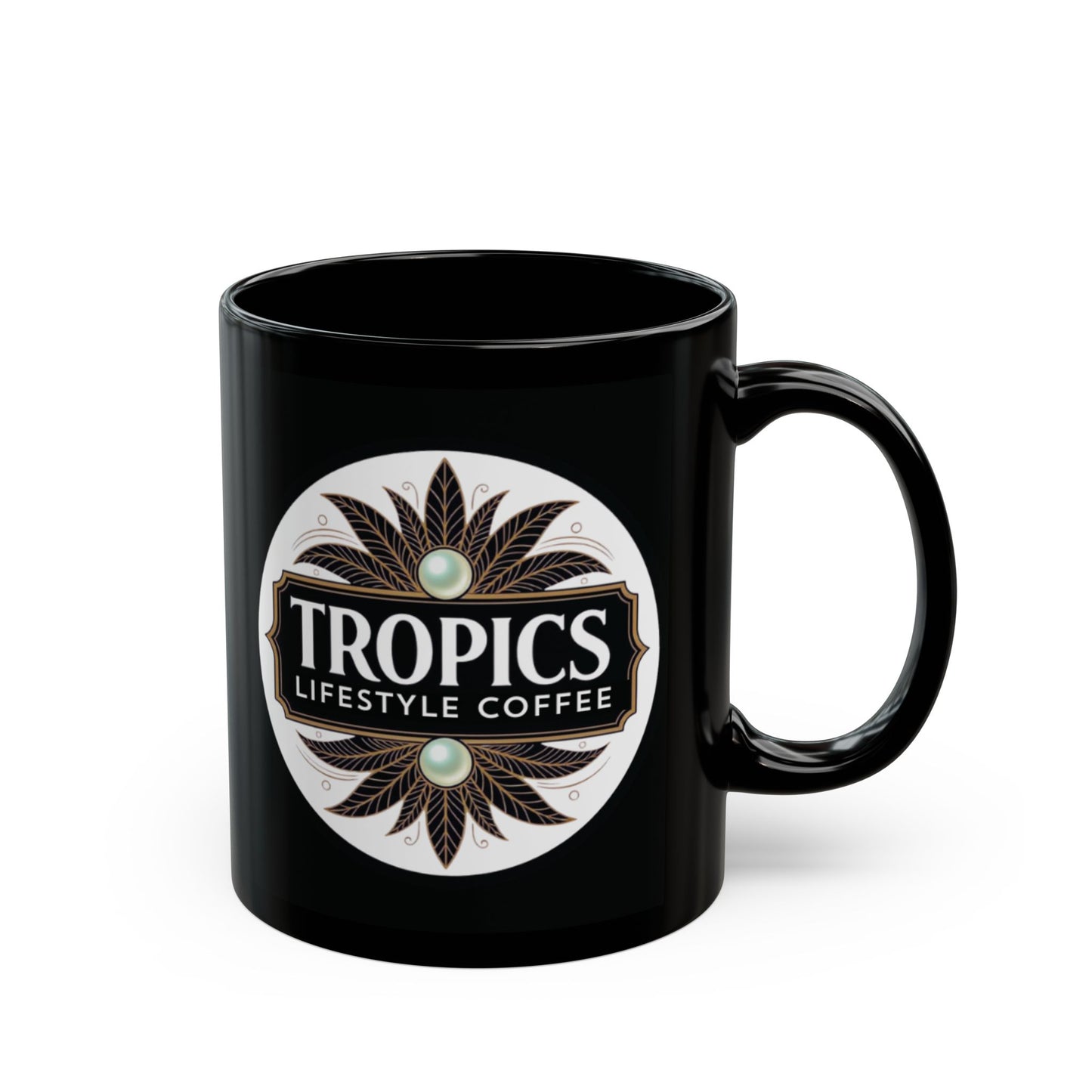 Black Coffee Mug - Water TLCoffee Logo