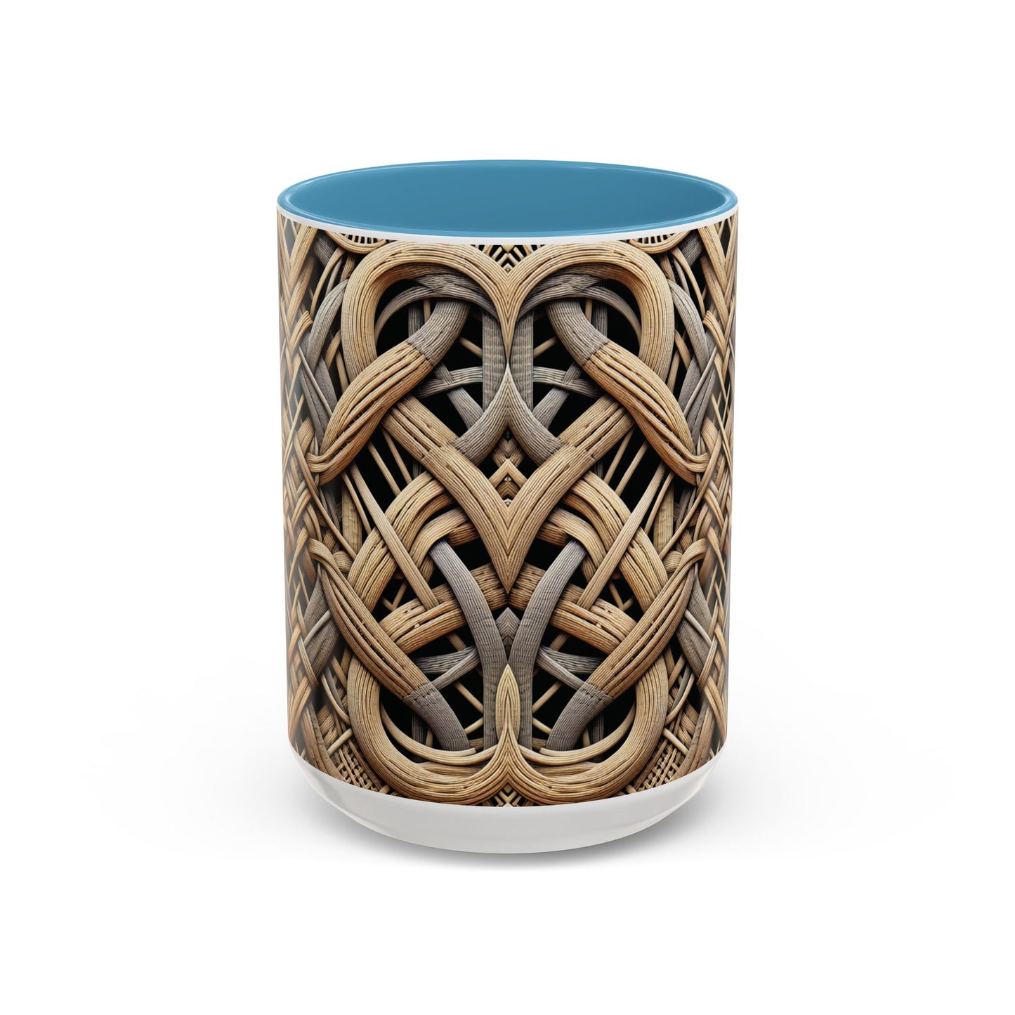 Accent Coffee Mug (11, 15oz), 8 Colors - Beach Wicker