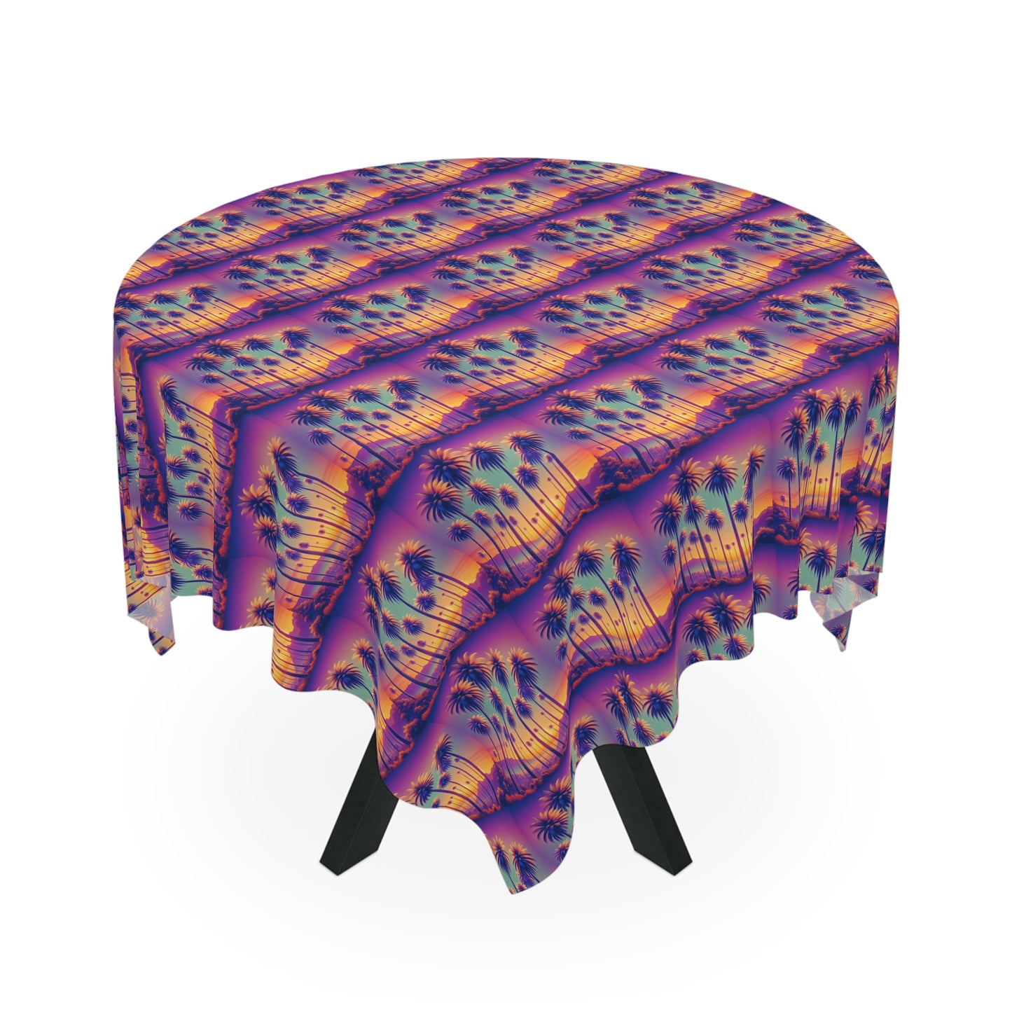 Sunset Palms Repeat / Square Tablecloth, 55" x 55"